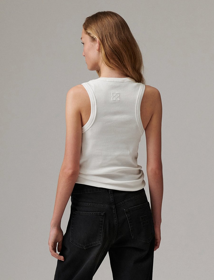 Day Birger et Mikkelsen - Alisson - Classic Rib - Ärmellose tops - bright white - 0