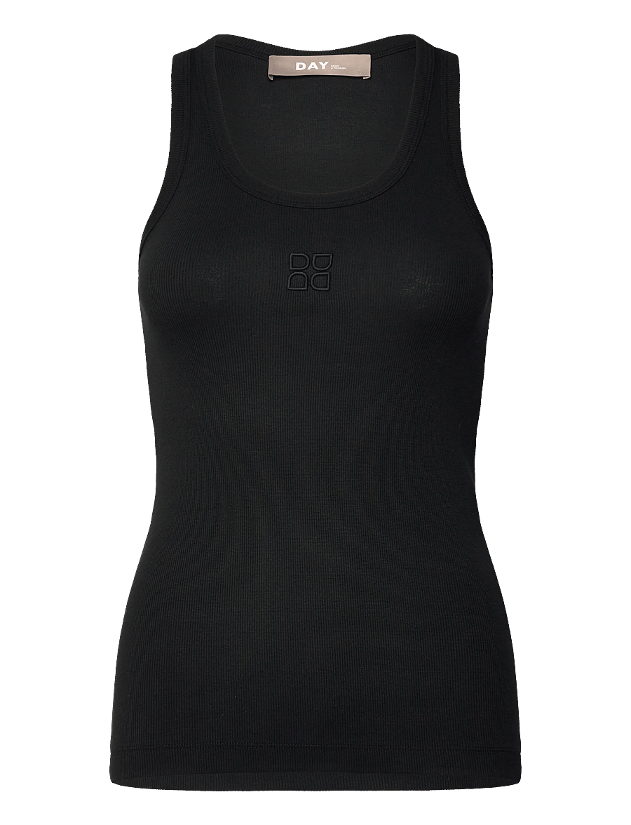 Day Birger et Mikkelsen - Camilo - Classic Rib - varrukateta alussärgid - black - 1