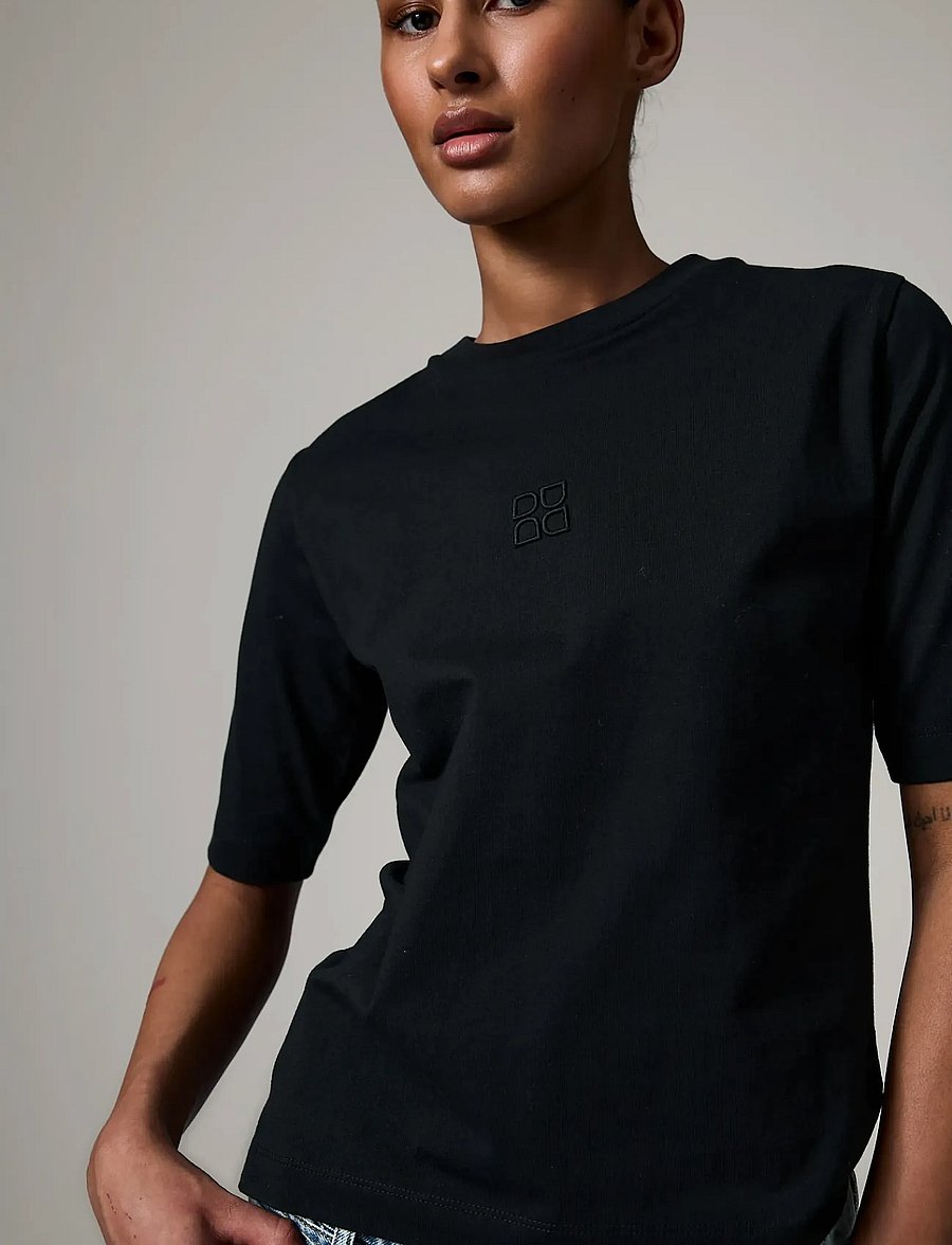 Day Birger et Mikkelsen - Fipo - Heavy Jersey - t-shirts - black - 4