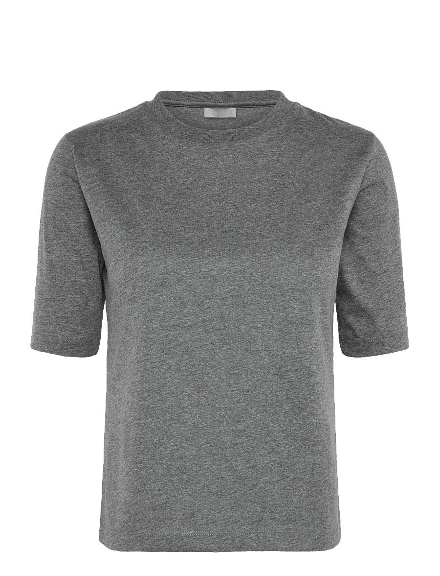 Day Birger et Mikkelsen - Fipo - Heavy Jersey - t-shirts - medium grey melange - 0
