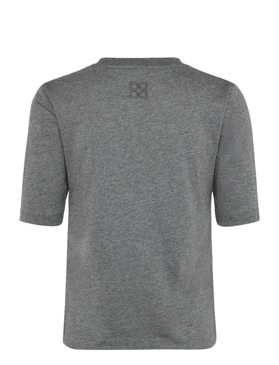 Day Birger et Mikkelsen - Fipo - Heavy Jersey - t-shirts - medium grey melange - 1