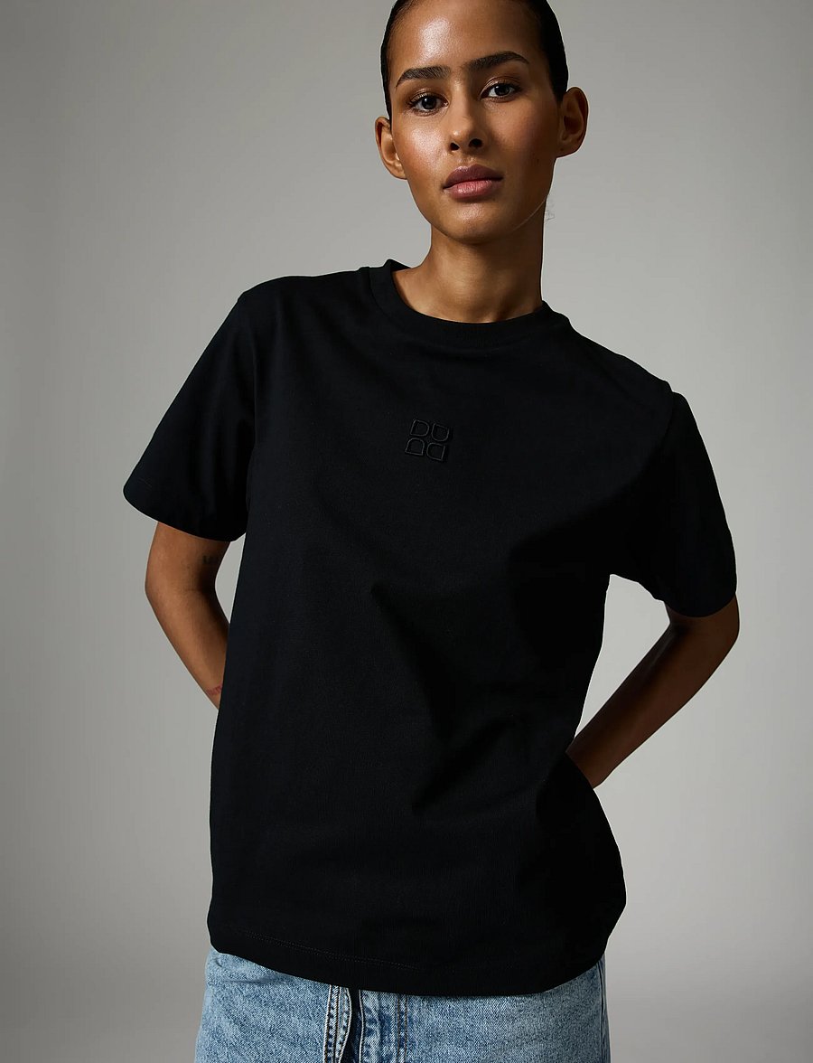 Day Birger et Mikkelsen - Parry - Heavy Jersey - t-shirts - black - 0