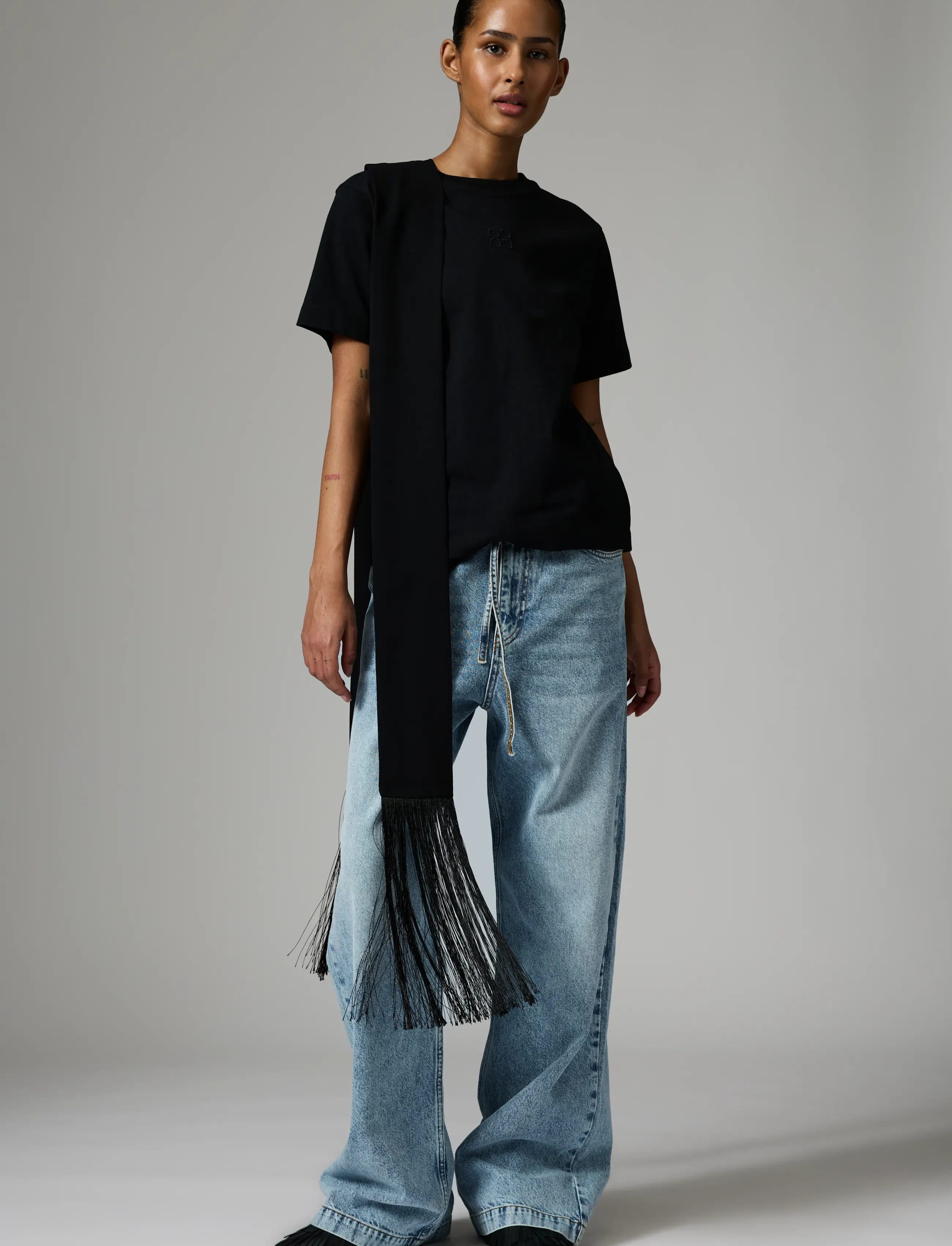 Day Birger et Mikkelsen - Parry - Heavy Jersey - t-shirts - black - 5