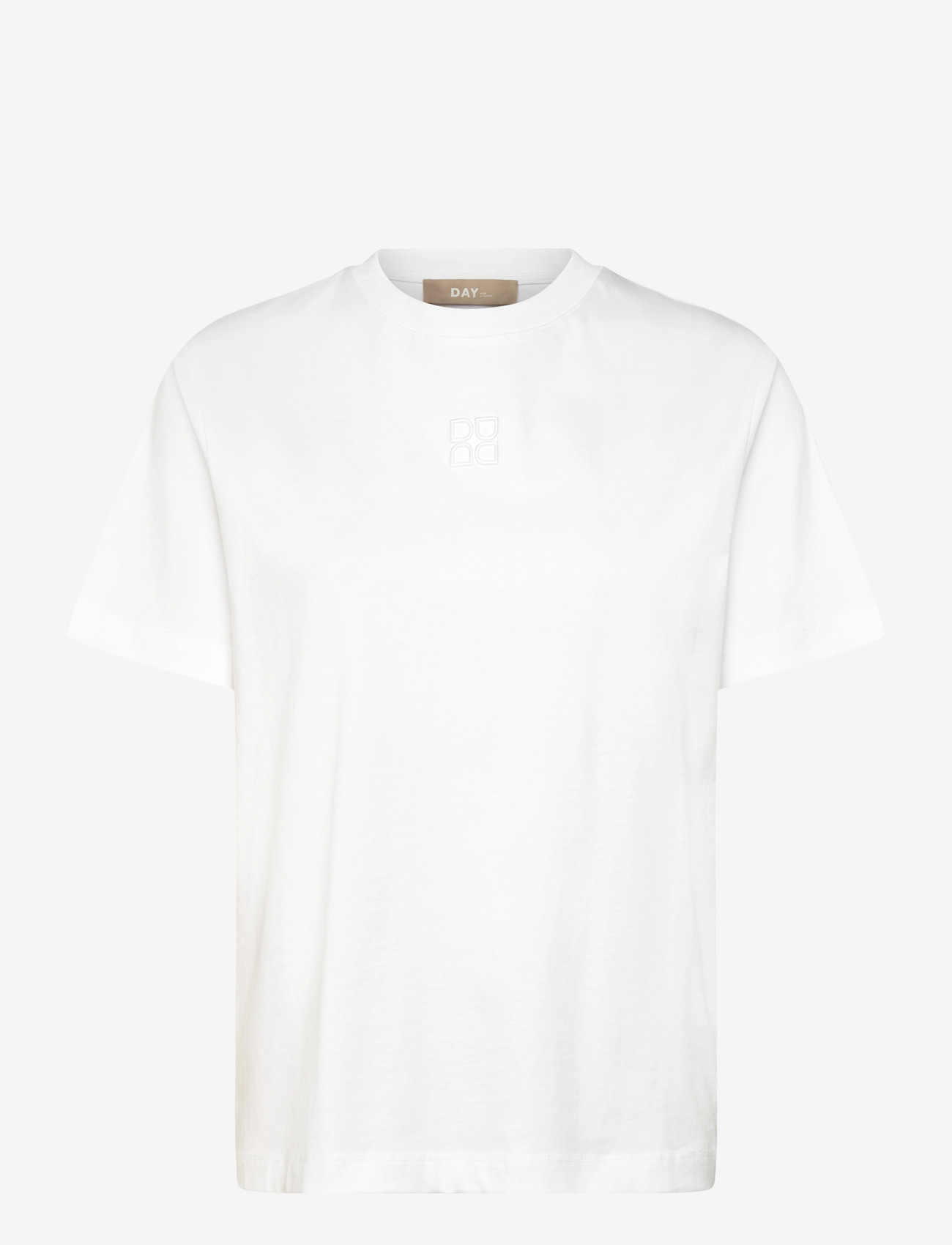 Day Birger et Mikkelsen - Parry - Heavy Jersey - t-shirts - bright white - 1