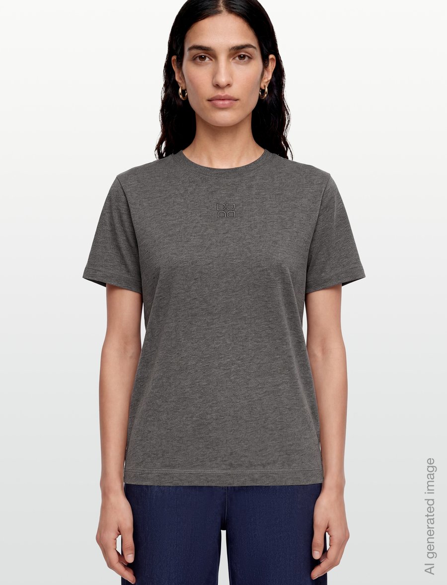 Day Birger et Mikkelsen - Parry - Heavy Jersey - t-shirts - medium grey melange - 3
