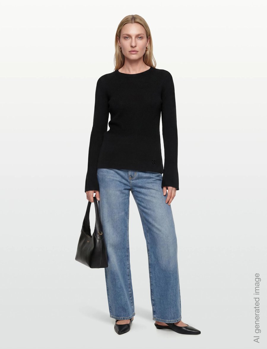 Day Birger et Mikkelsen - Anabelle Rib - Daily Elements - pullover - black - 0
