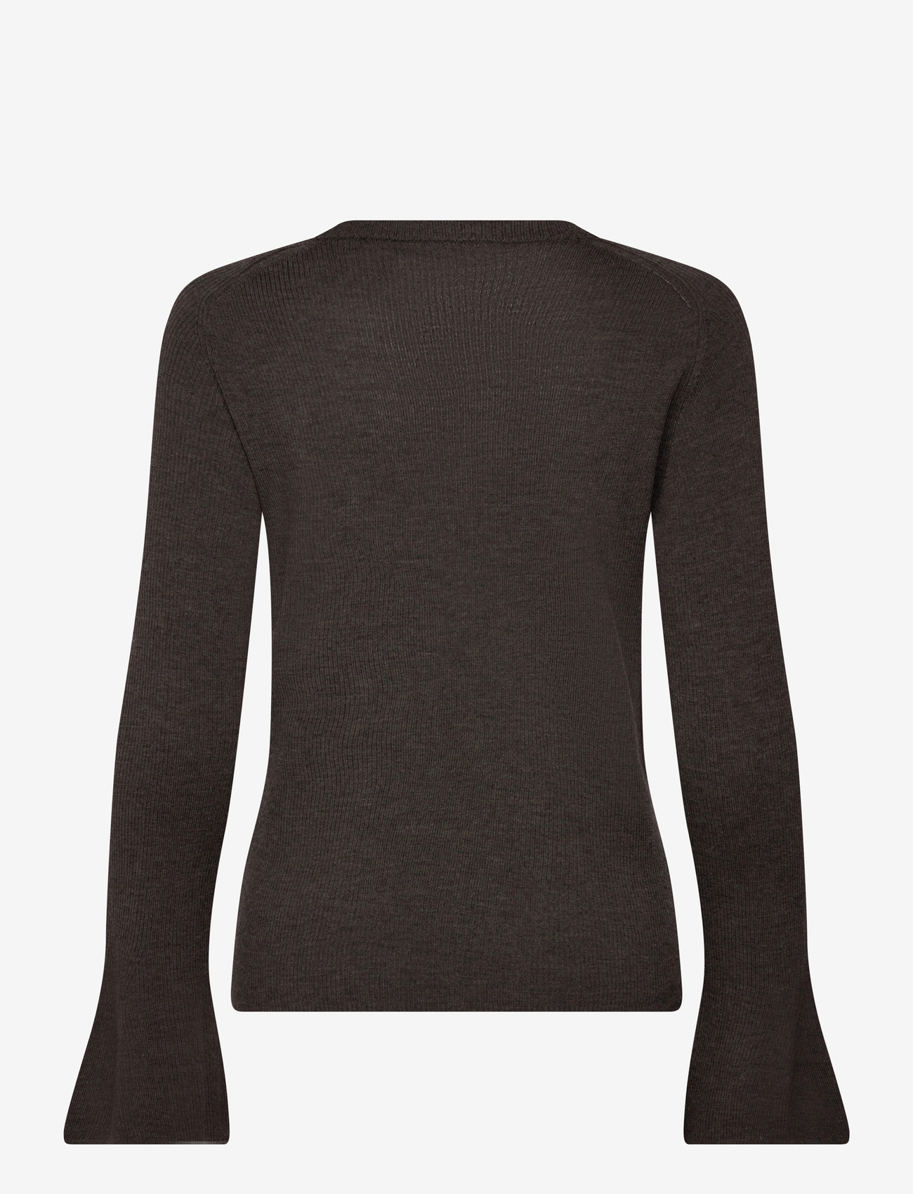 Day Birger et Mikkelsen - Anabelle Rib - Daily Elements - trøjer - dark brown melange - 1