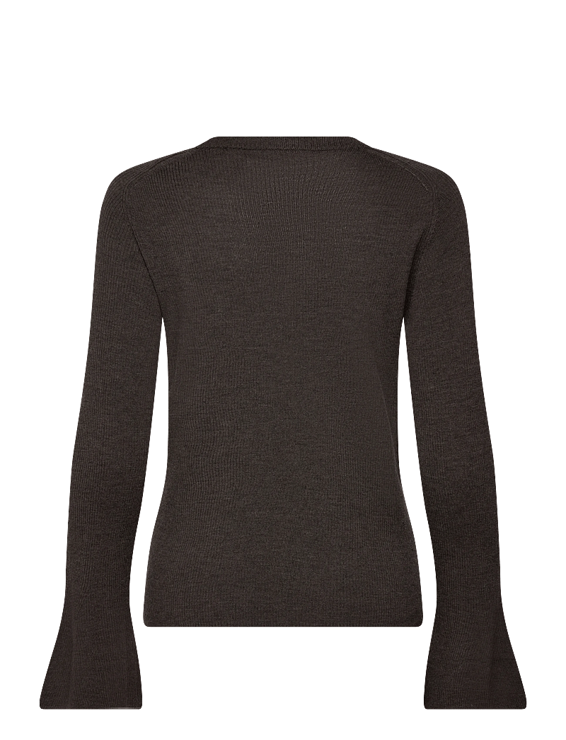 Day Birger et Mikkelsen - Anabelle Rib - Daily Elements - trøjer - dark brown melange - 1