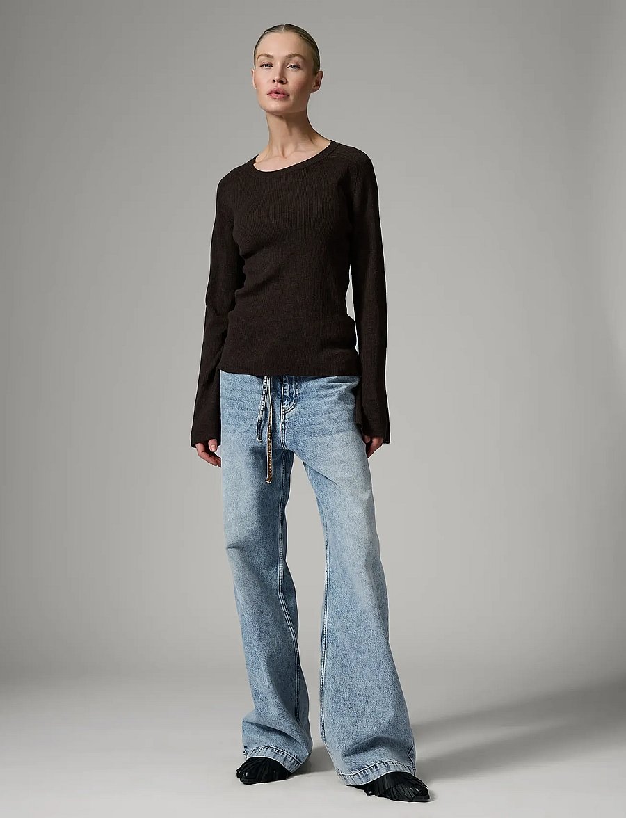 Day Birger et Mikkelsen - Anabelle Rib - Daily Elements - pullover - dark brown melange - 0