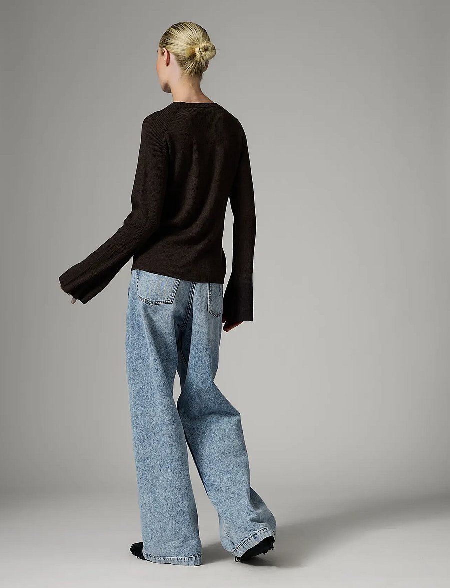 Day Birger et Mikkelsen - Anabelle Rib - Daily Elements - pullover - dark brown melange - 3