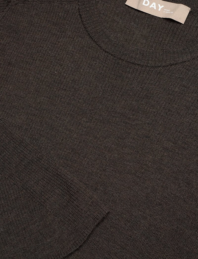 Day Birger et Mikkelsen - Anabelle Rib - Daily Elements - trøjer - dark brown melange - 2