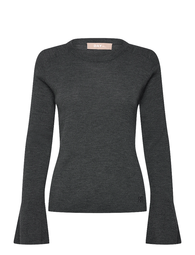 Day Birger et Mikkelsen - Anabelle Rib - Daily Elements - sweaters - dark grey melange - 0