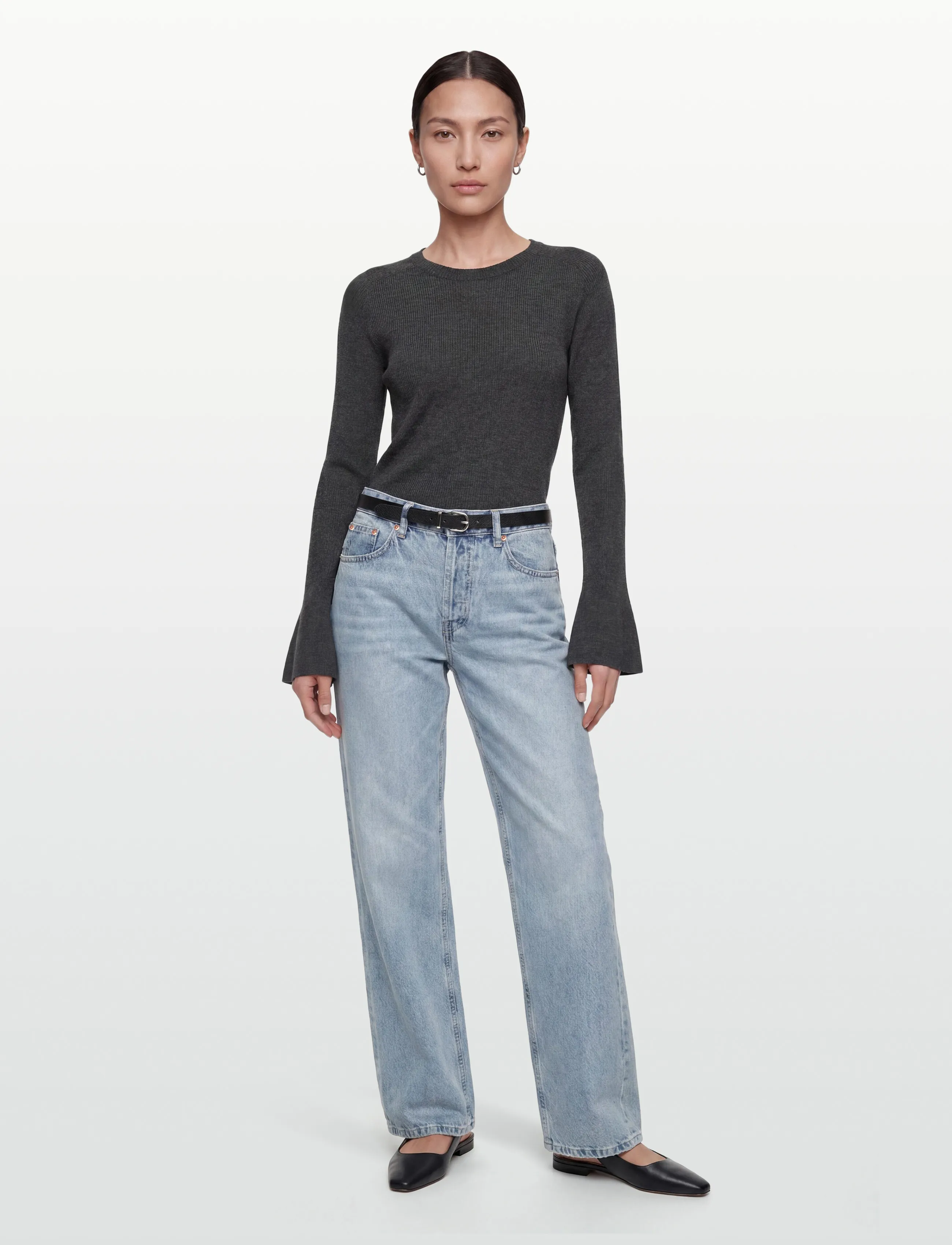 Day Birger et Mikkelsen - Anabelle Rib - Daily Elements - pullover - dark grey melange - 0