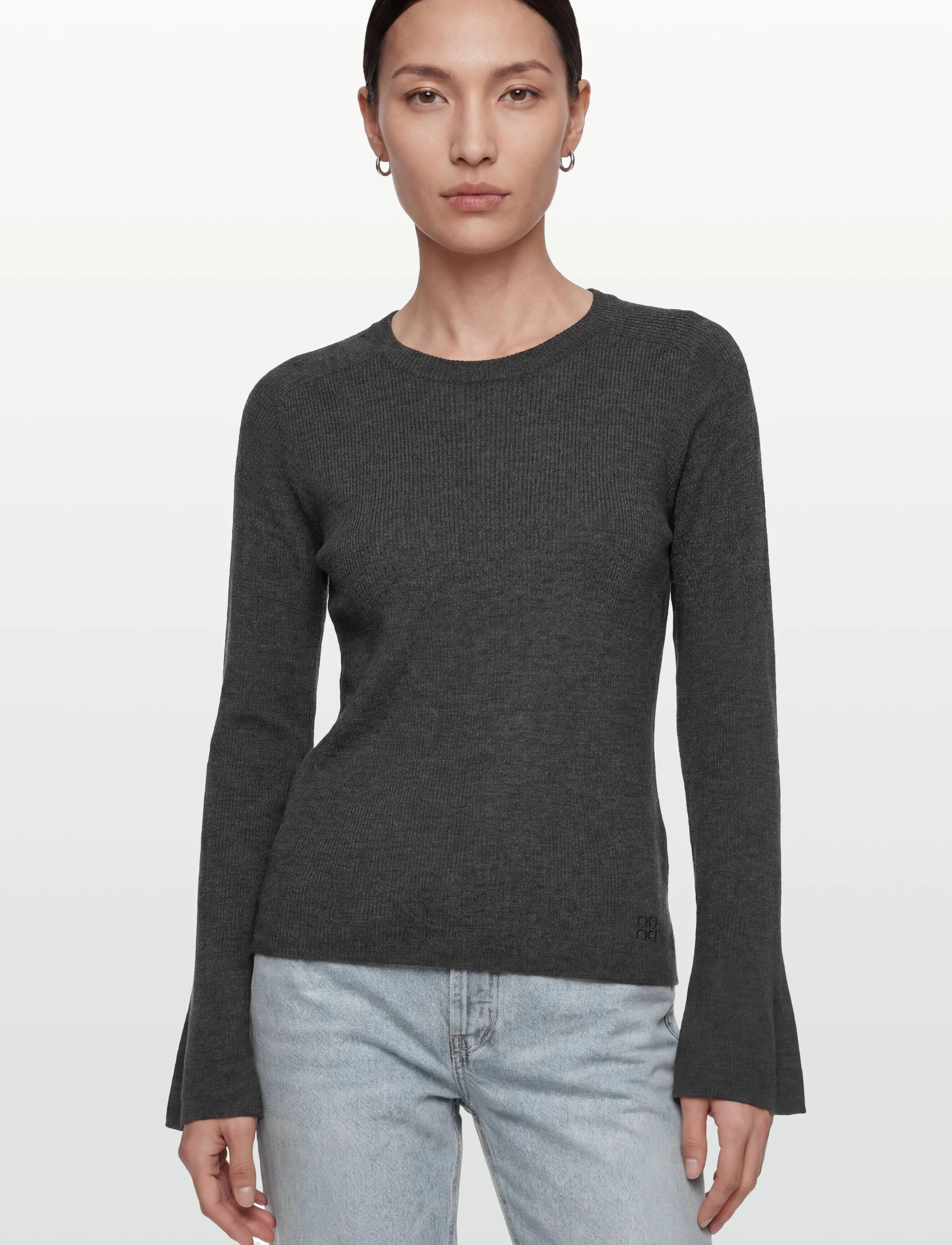 Day Birger et Mikkelsen - Anabelle Rib - Daily Elements - pullover - dark grey melange - 3