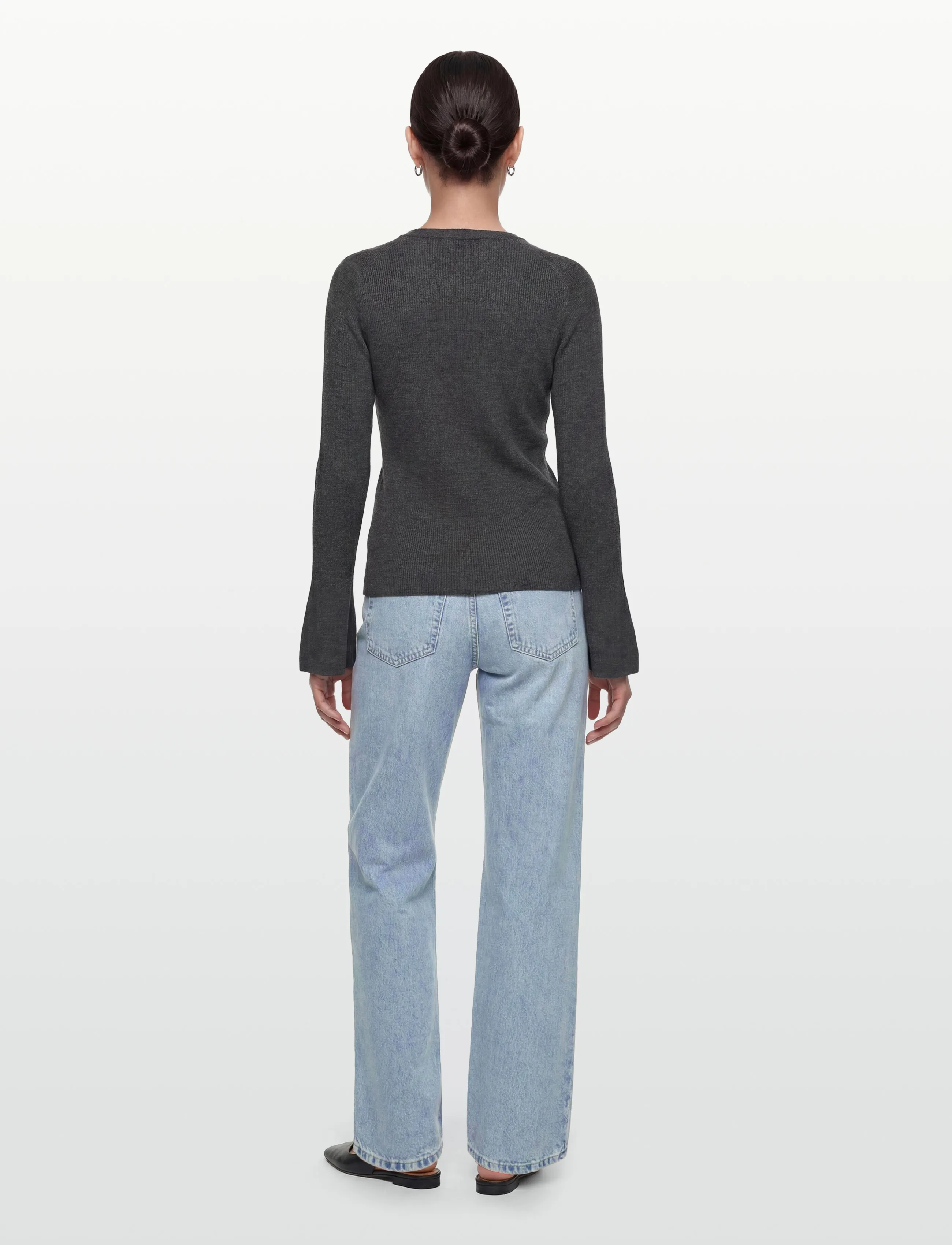 Day Birger et Mikkelsen - Anabelle Rib - Daily Elements - pullover - dark grey melange - 4