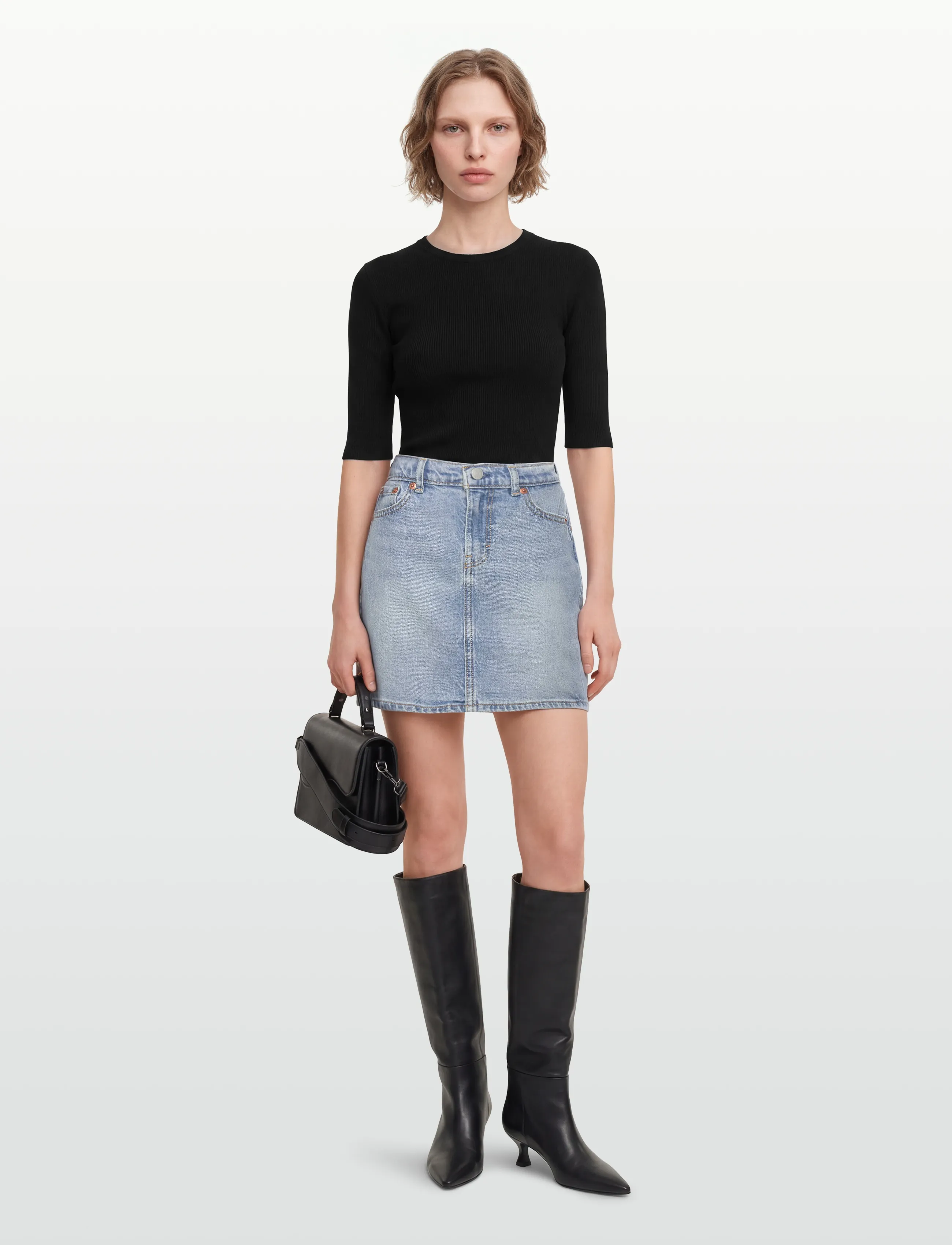 Day Birger et Mikkelsen - Carolina Rib - Daily Elements - sweaters - black - 0