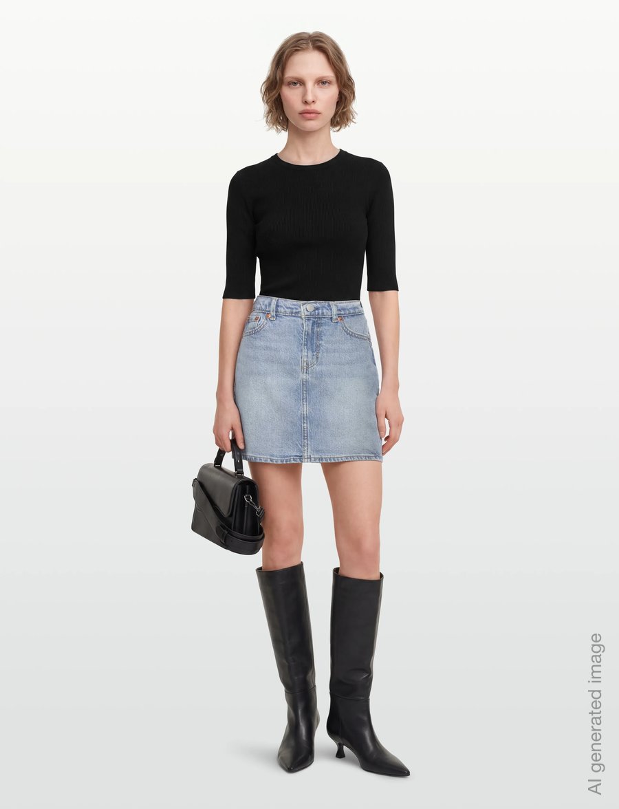 Day Birger et Mikkelsen - Carolina Rib - Daily Elements - striktrøjer - black - 0