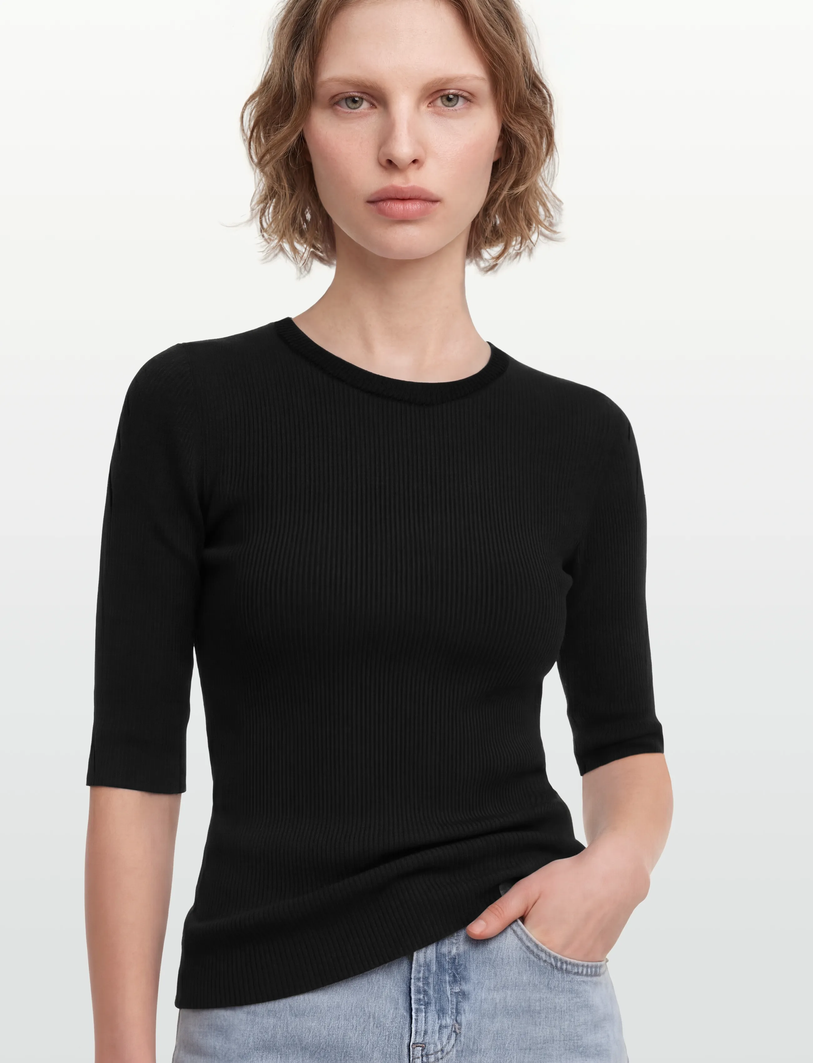 Day Birger et Mikkelsen - Carolina Rib - Daily Elements - sweaters - black - 3