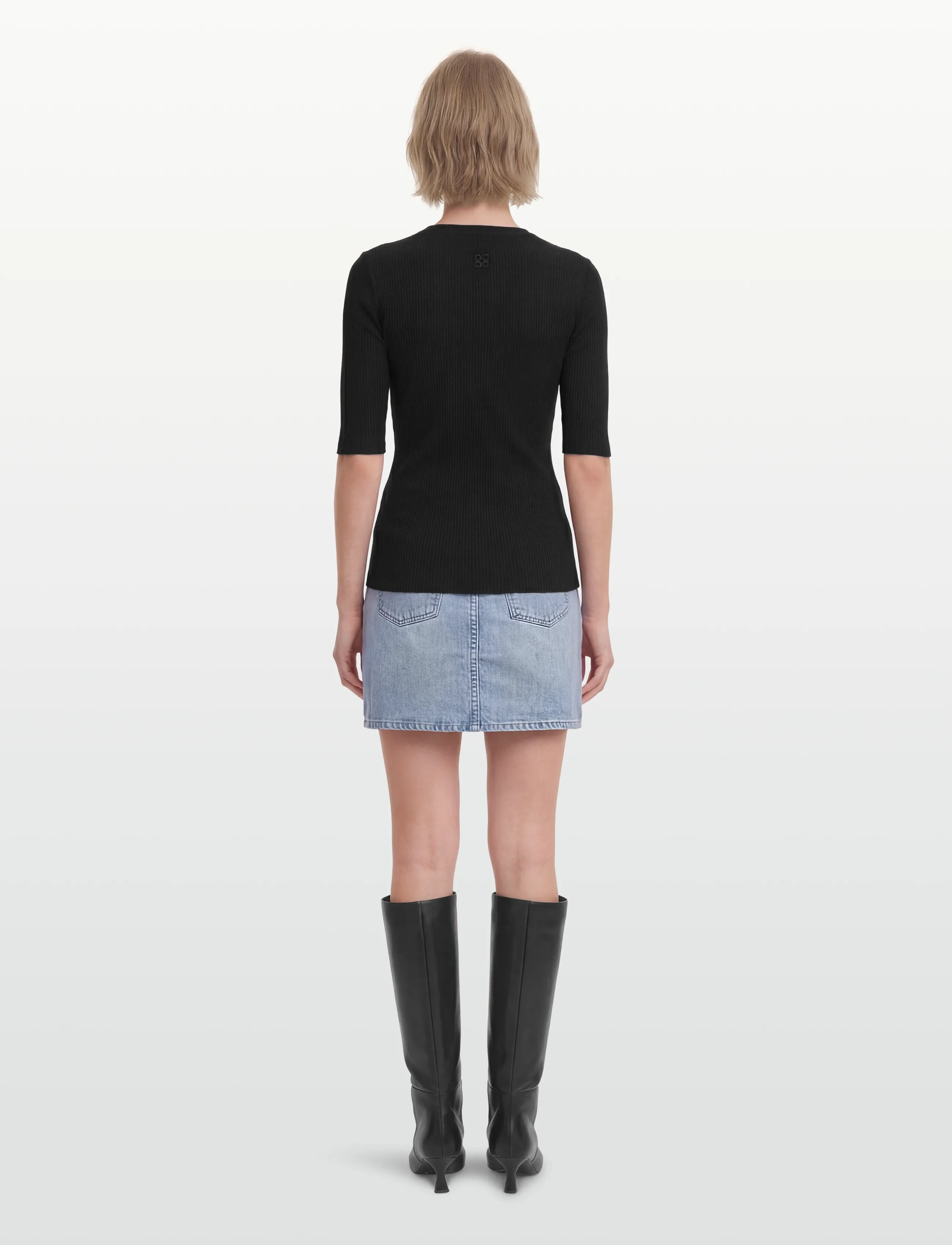 Day Birger et Mikkelsen - Carolina Rib - Daily Elements - sweaters - black - 4
