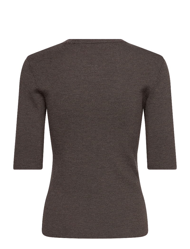Day Birger et Mikkelsen - Carolina Rib - Daily Elements - trøjer - dark brown melange - 1