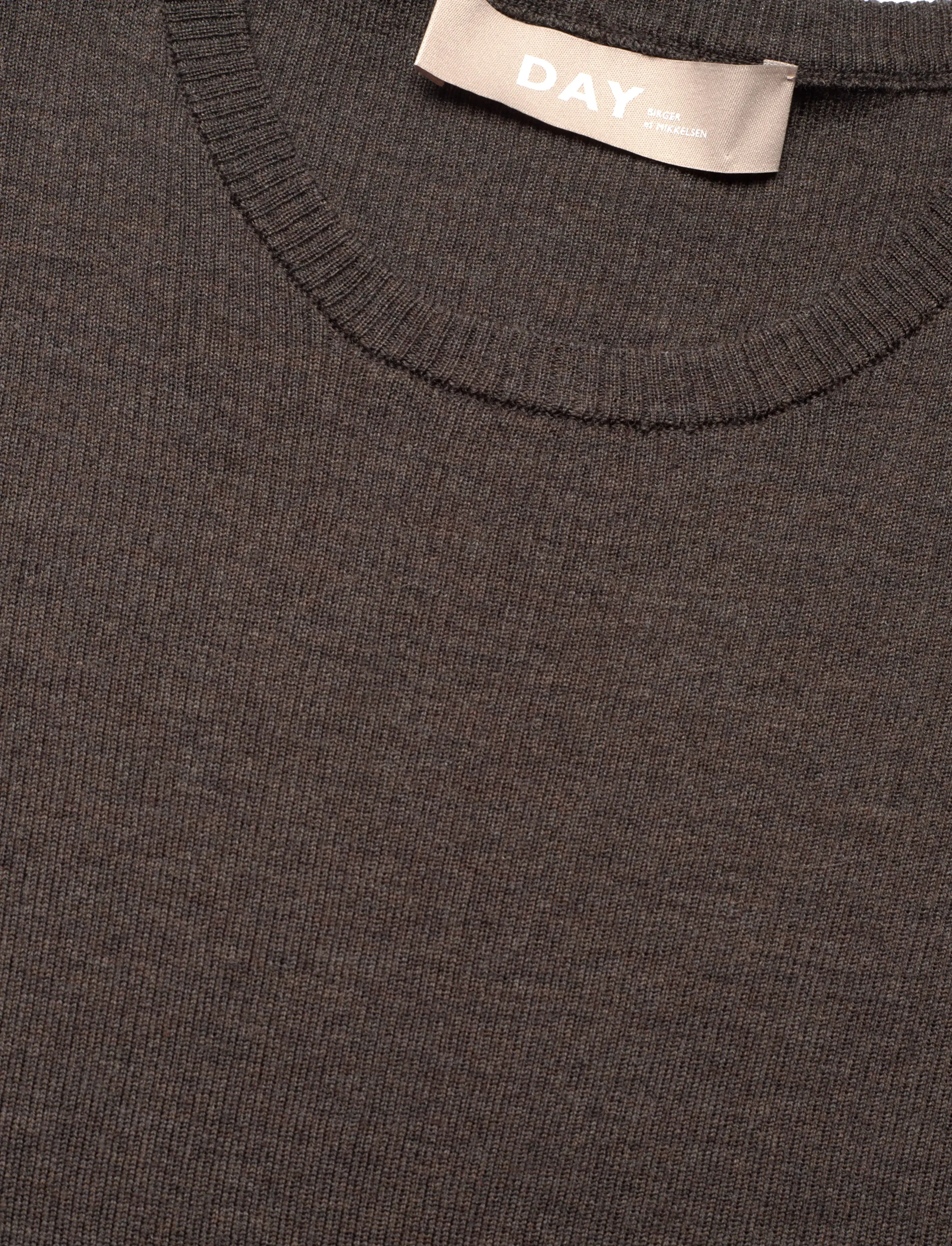 Day Birger et Mikkelsen - Carolina Rib - Daily Elements - trøjer - dark brown melange - 2