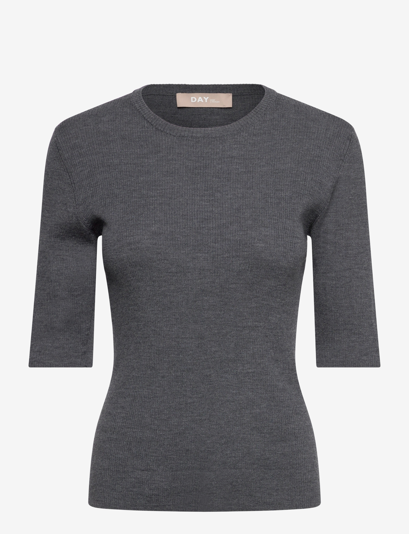 Day Birger et Mikkelsen - Carolina Rib - Daily Elements - tröjor - dark grey melange - 0