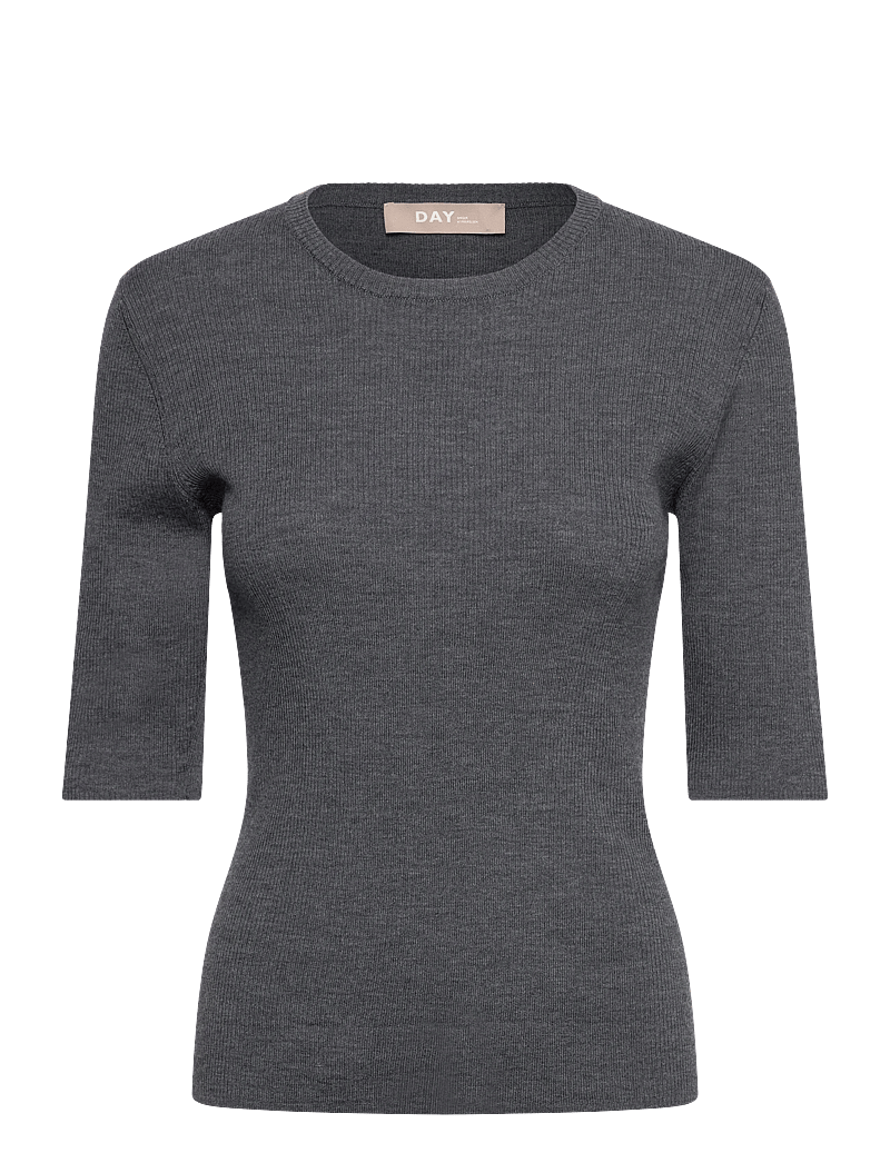 Day Birger et Mikkelsen - Carolina Rib - Daily Elements - tröjor - dark grey melange - 0