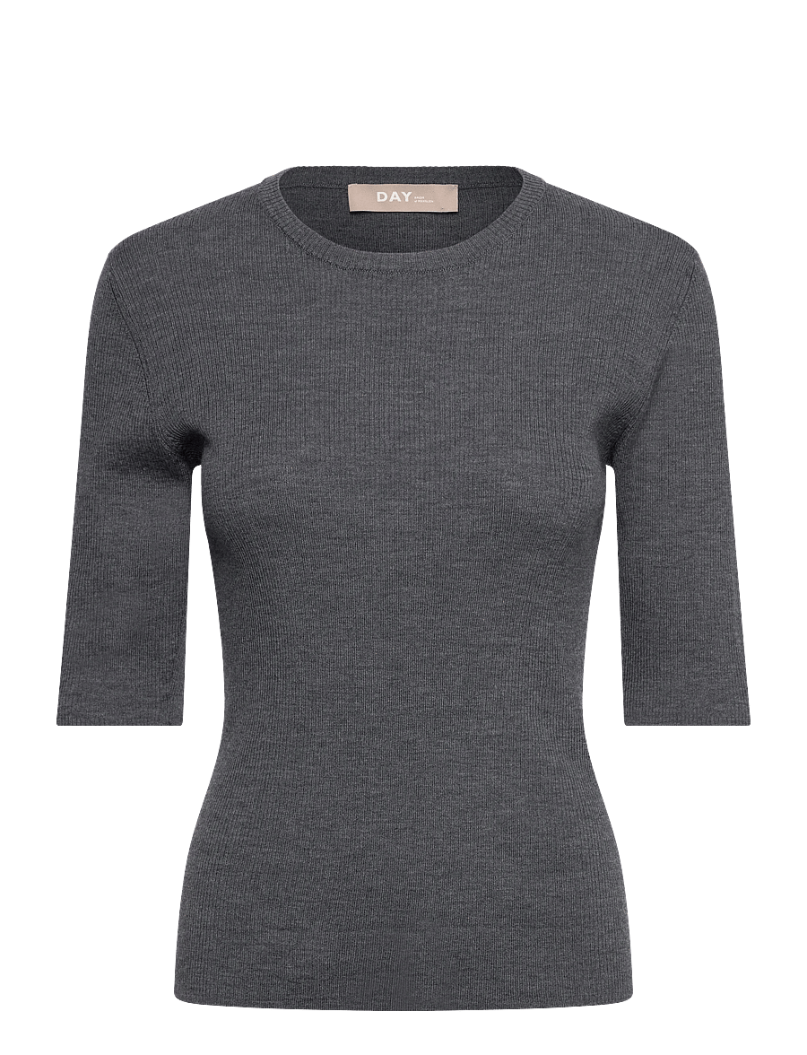 Day Birger et Mikkelsen - Carolina Rib - Daily Elements - trøjer - dark grey melange - 0