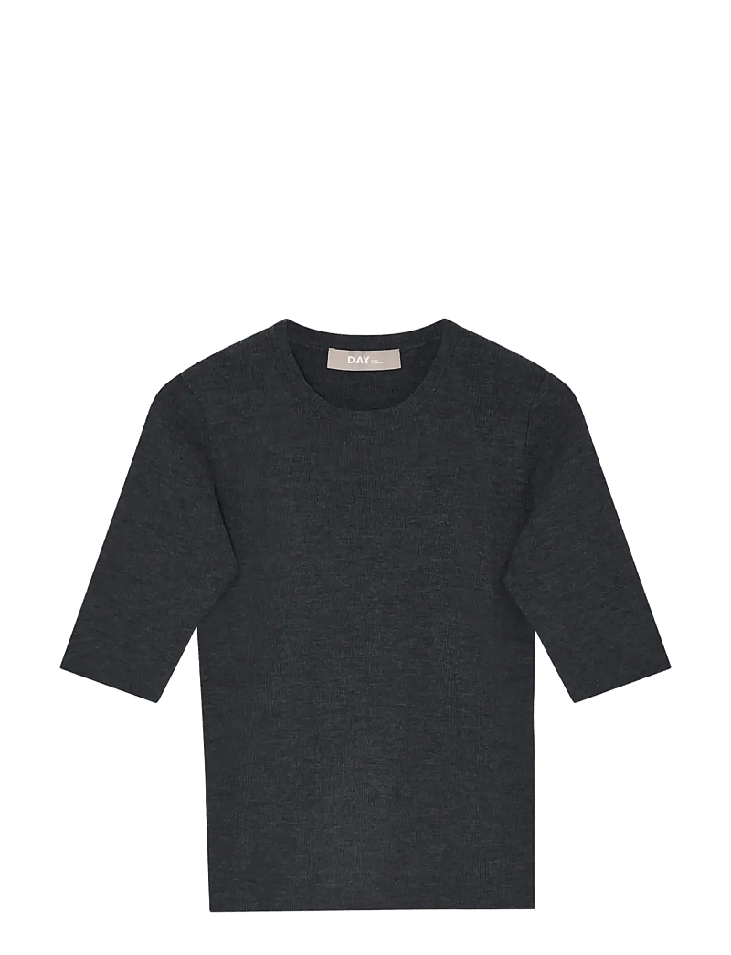 Day Birger et Mikkelsen - Carolina Rib - Daily Elements - tröjor - dark grey melange - 2