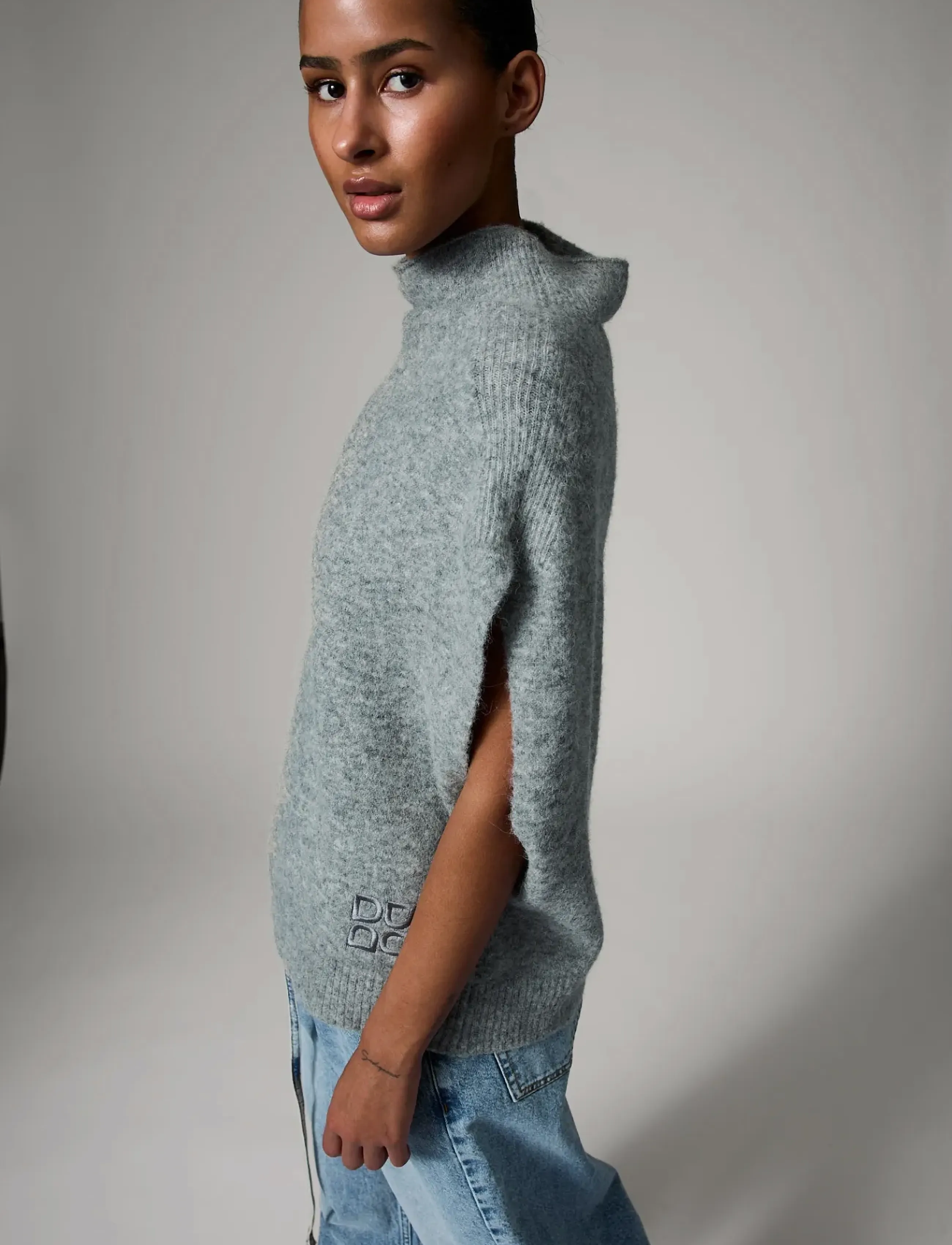 Day Birger et Mikkelsen - Frodie - Cozy Days - rullekraver - grey melange - 5