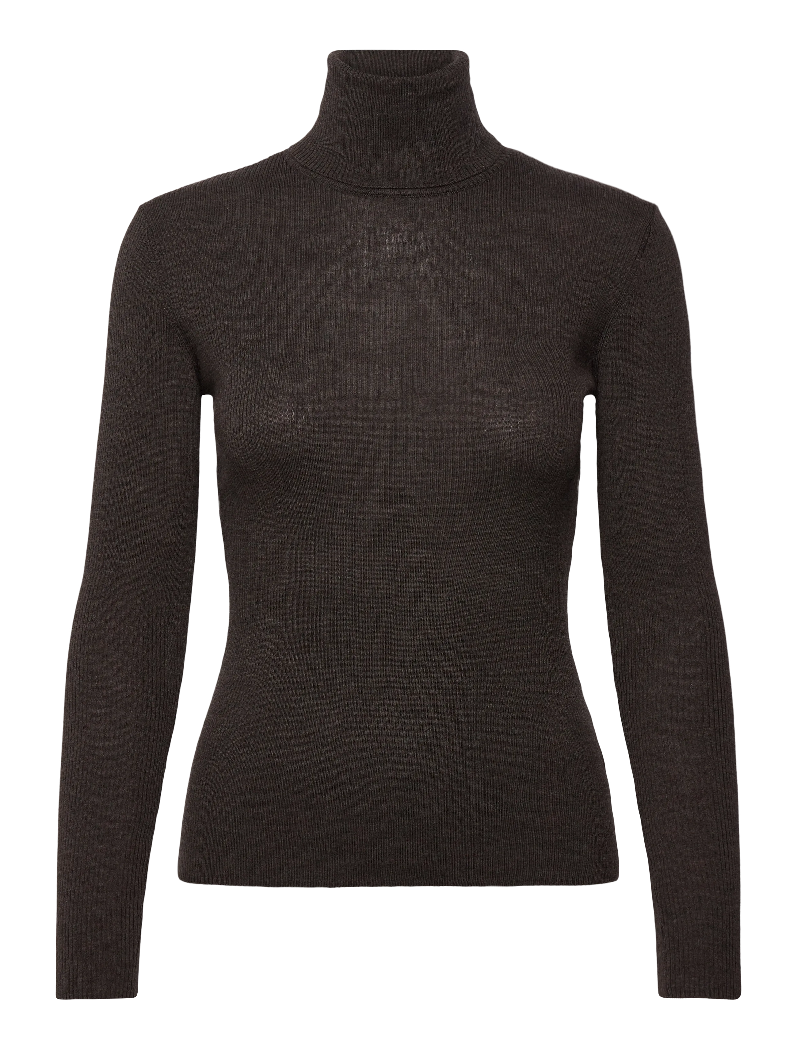 Day Birger et Mikkelsen Sierra - Daily Elements - Rollkragenpullover - DARK BROWN MELANGE / brown