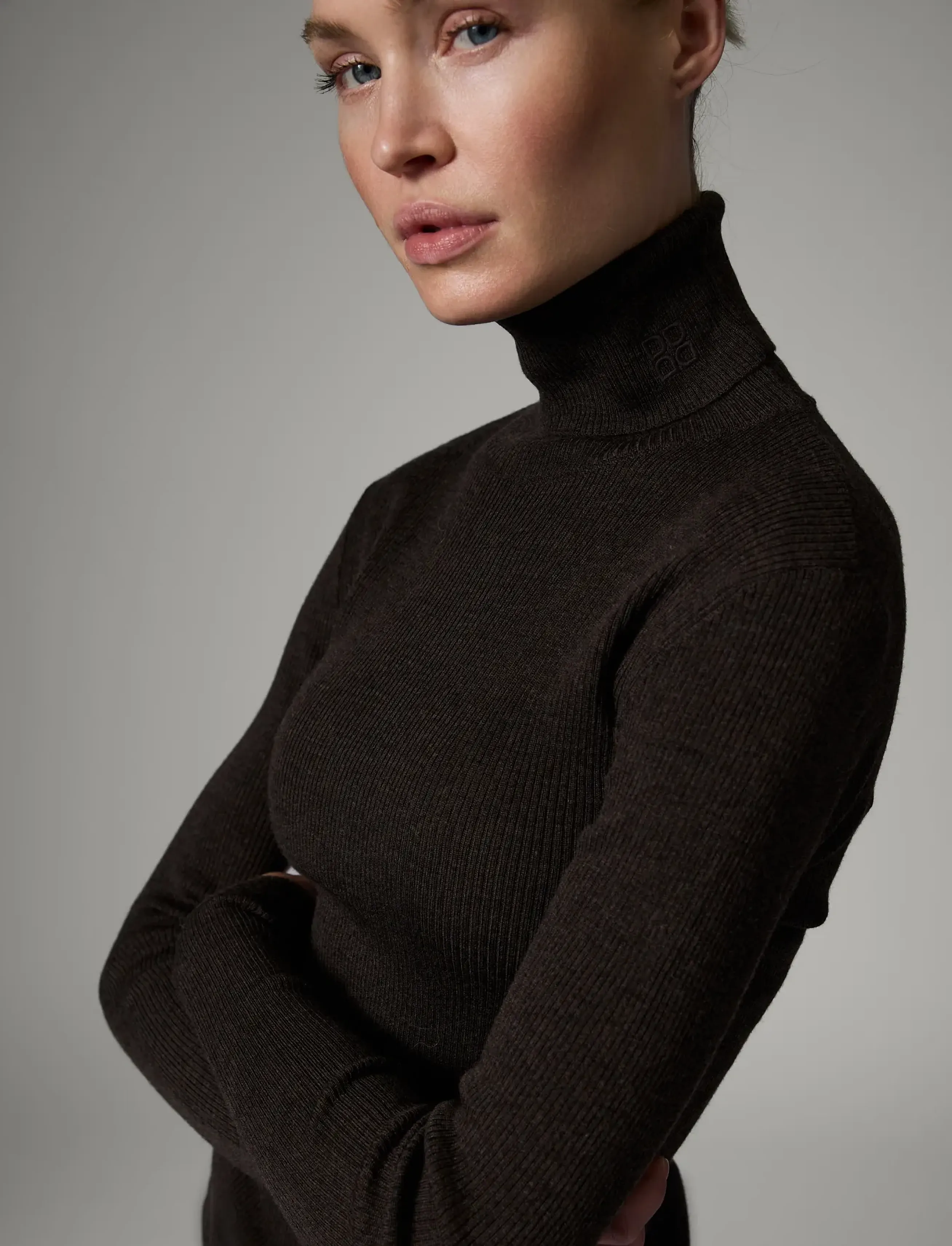 Day Birger et Mikkelsen - Sierra - Daily Elements - rullekraver - dark brown melange - 5