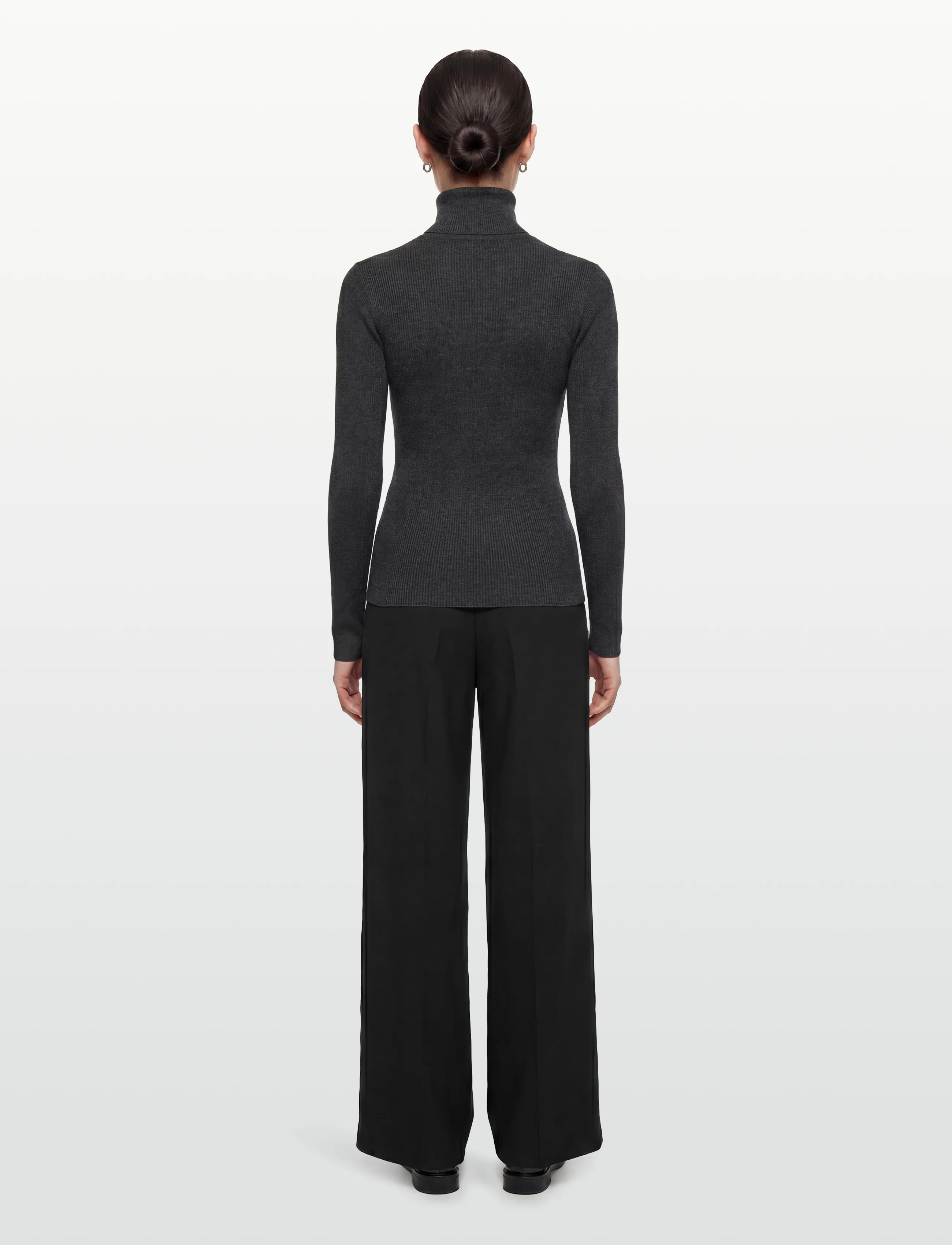Day Birger et Mikkelsen - Sierra - Daily Elements - rollkragenpullover - dark grey melange - 4