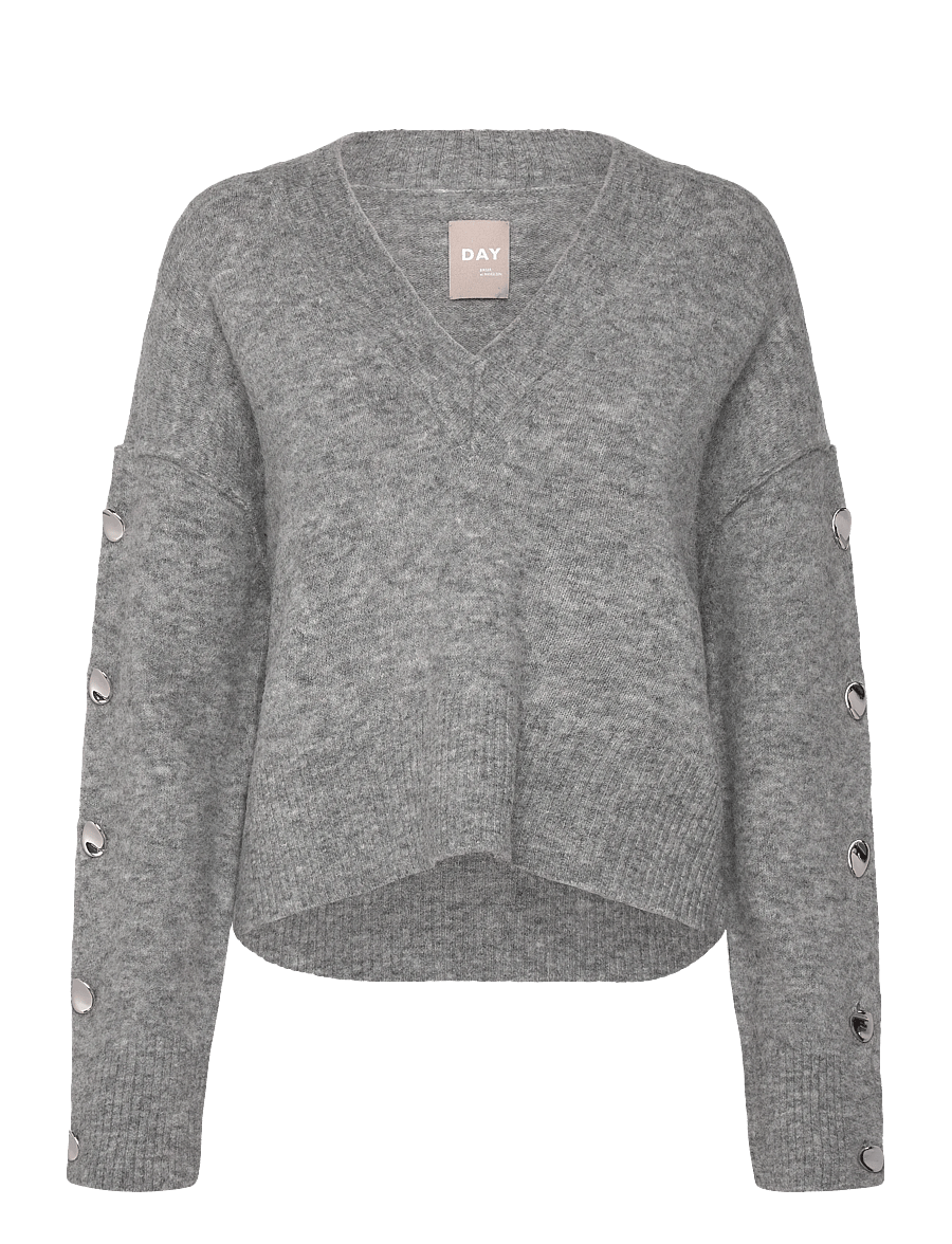 Day Birger et Mikkelsen - Solange - Cozy Days - pullover - grey melange - 1