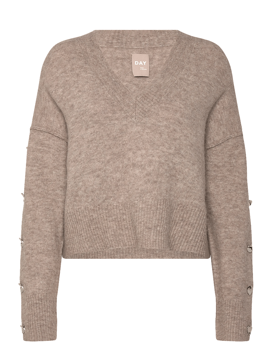 Day Birger et Mikkelsen - Solange - Cozy Days - sweaters - hazel melange - 1