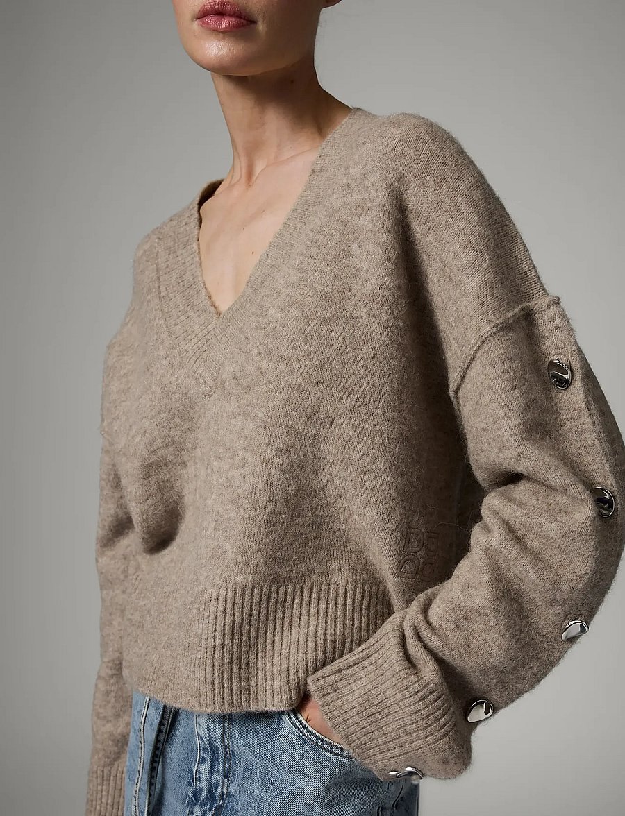 Day Birger et Mikkelsen - Solange - Cozy Days - sweaters - hazel melange - 4