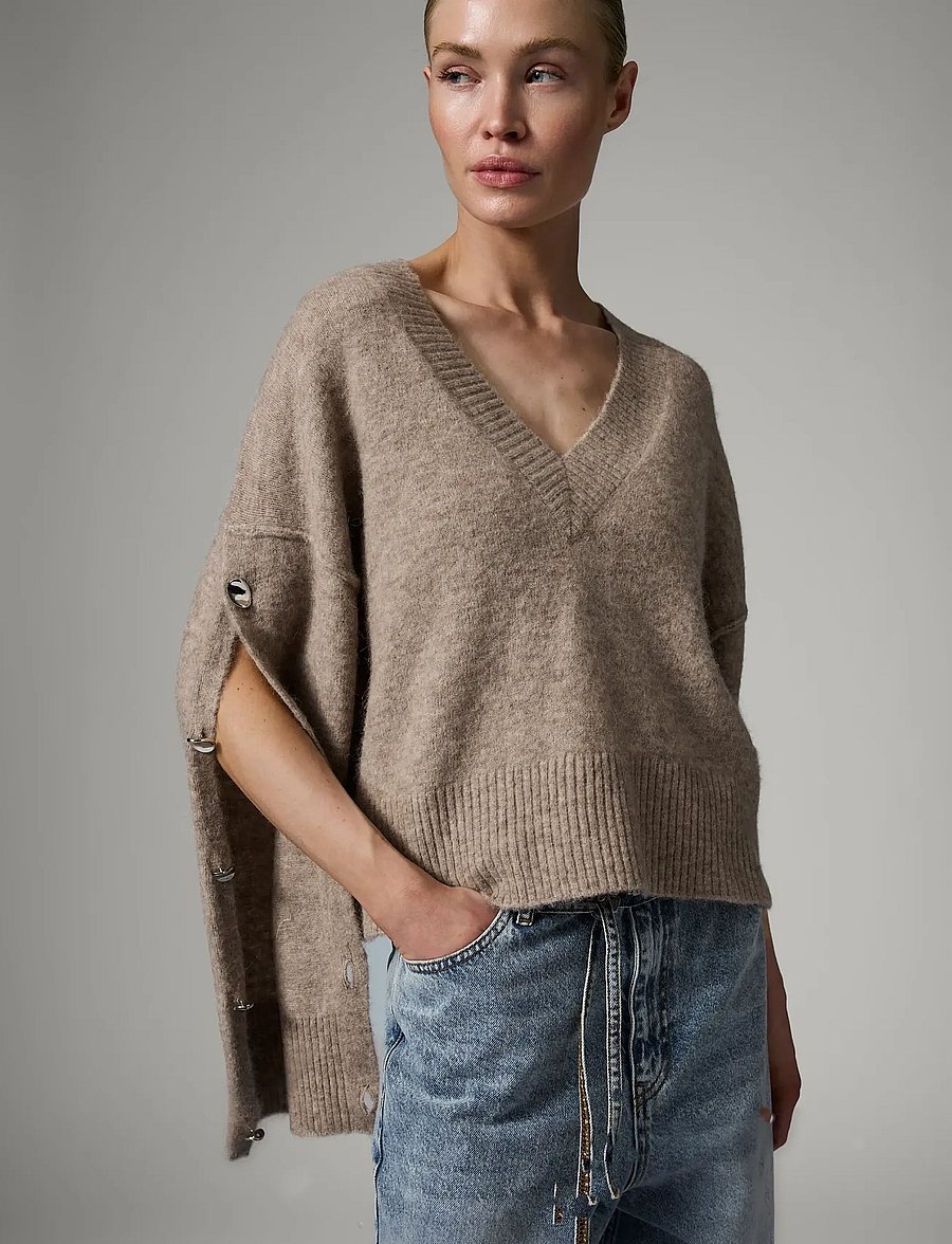 Day Birger et Mikkelsen - Solange - Cozy Days - sweaters - hazel melange - 5