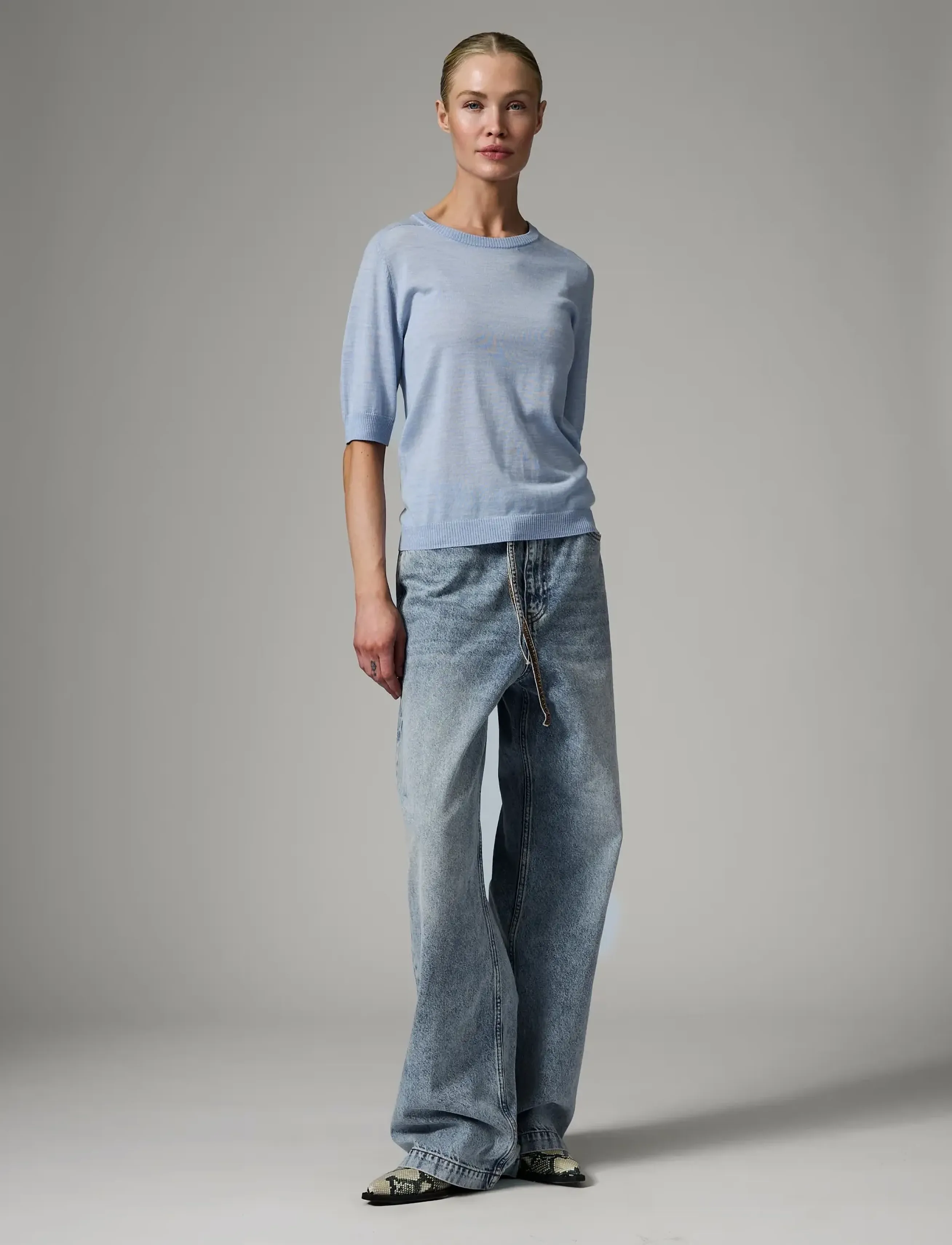 Day Birger et Mikkelsen - Carolina - Daily Elements - sweaters - light blue melange - 3