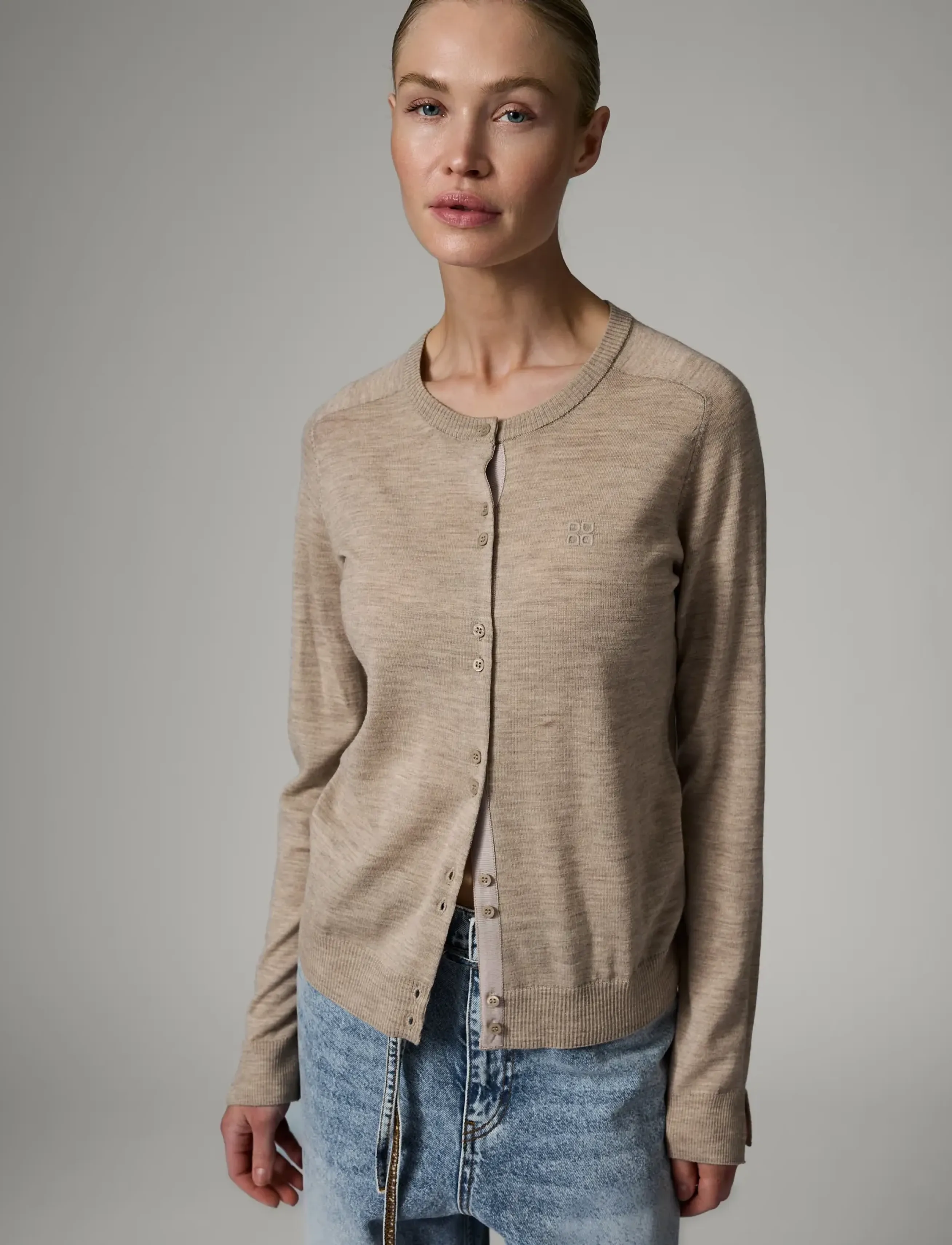Day Birger et Mikkelsen - Luna - Daily Elements - cardigans - light beigemelange - 5