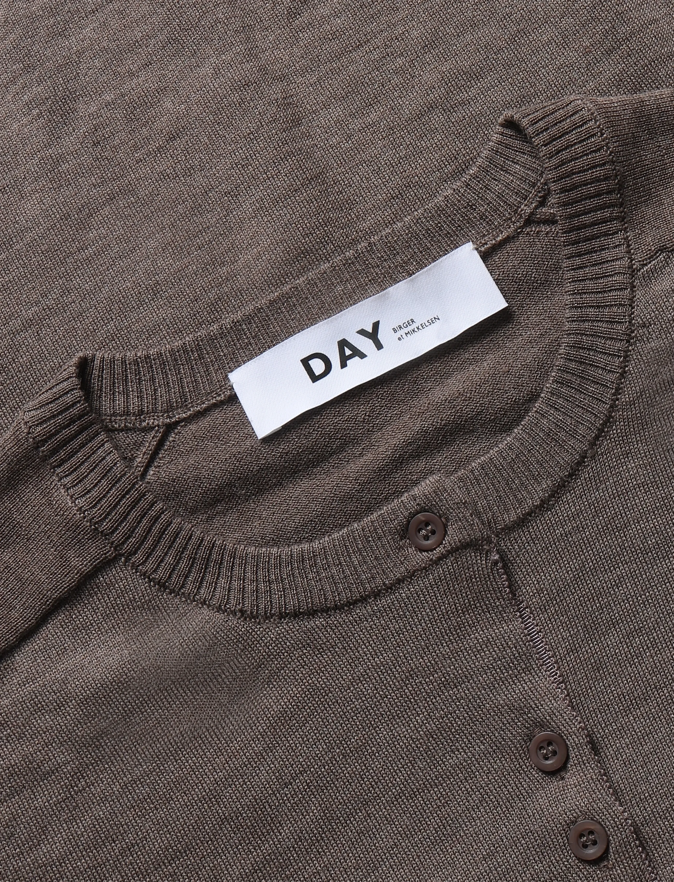 Day Birger et Mikkelsen - Luna - Daily Elements - cardigans - light brown melange - 2