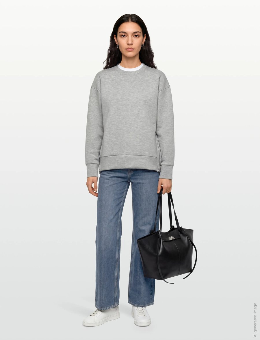 Day Birger et Mikkelsen - DAYCrewa - Scuba - sweatshirts et sweats à capuche - grey melange - 0