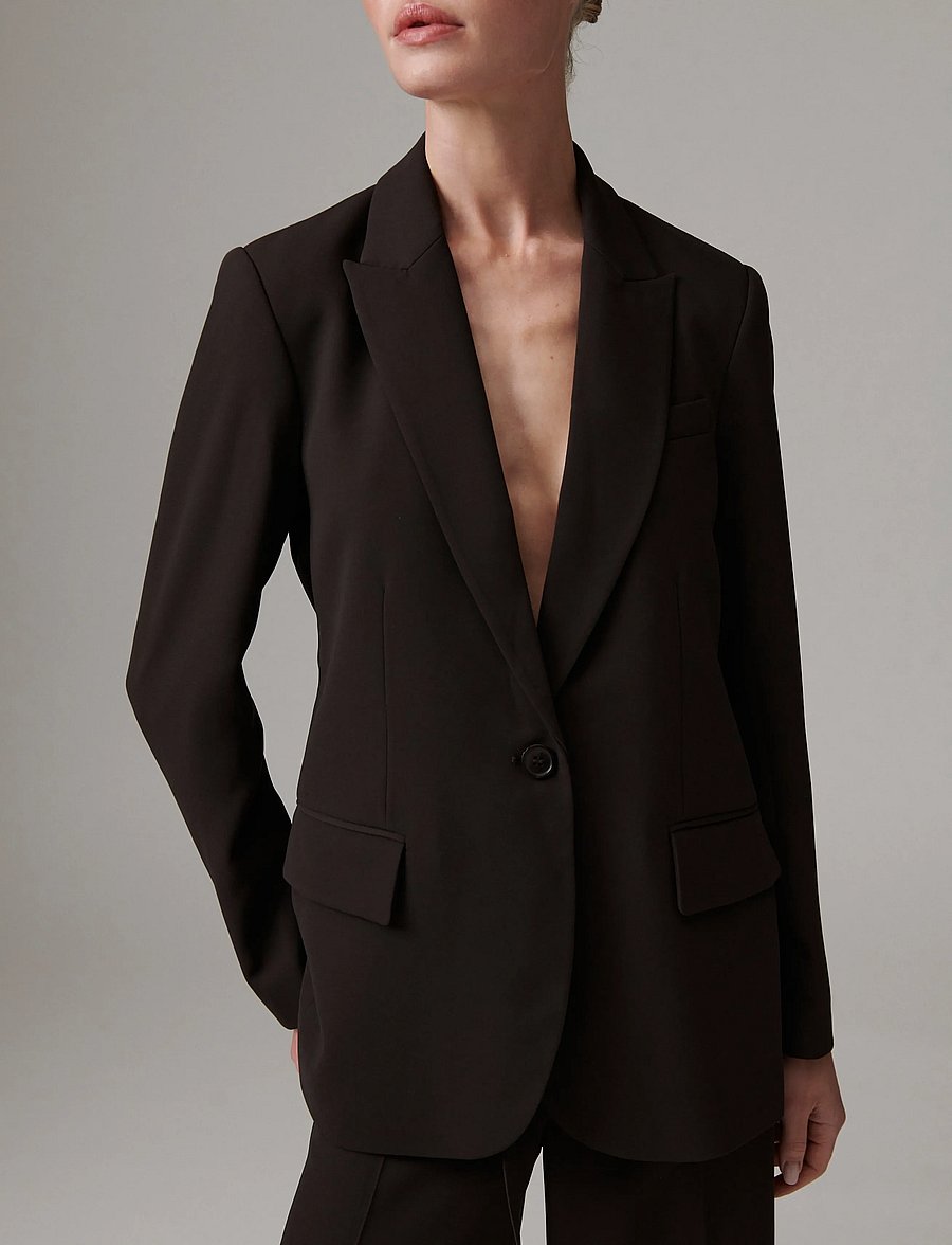 Day Birger et Mikkelsen - Hector - Classic Gabardine - einreihige blazer - ganache - 0