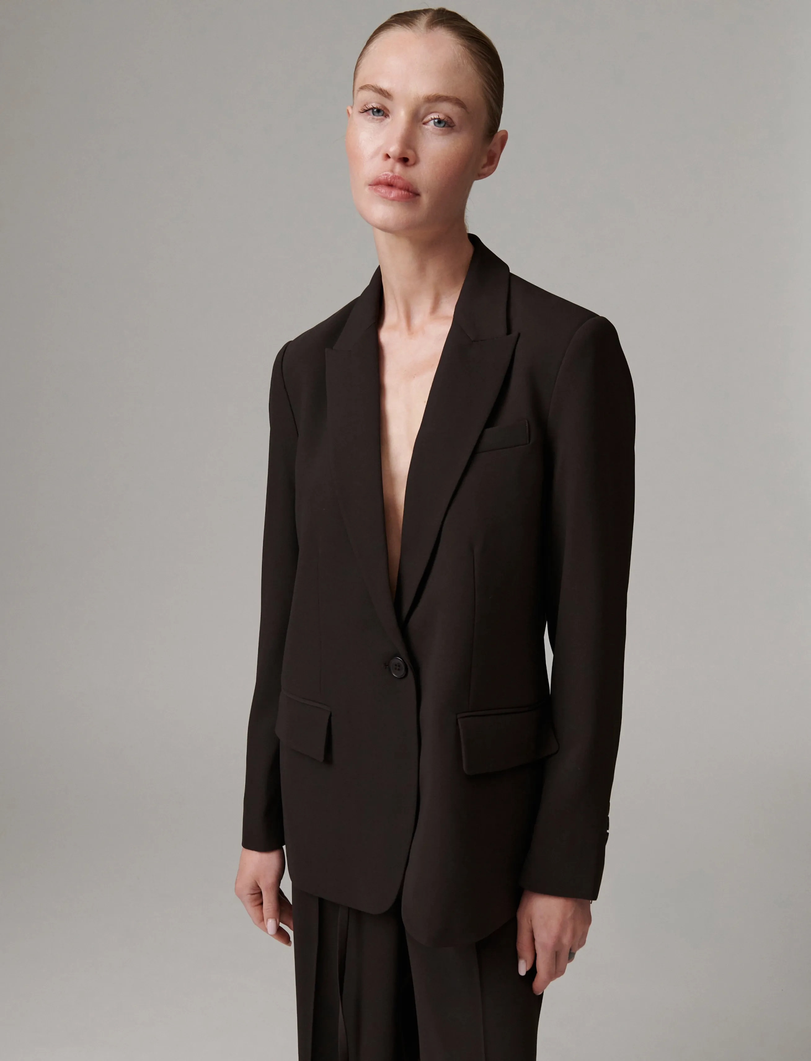 Day Birger et Mikkelsen - Hector - Classic Gabardine - einreihige blazer - ganache - 4