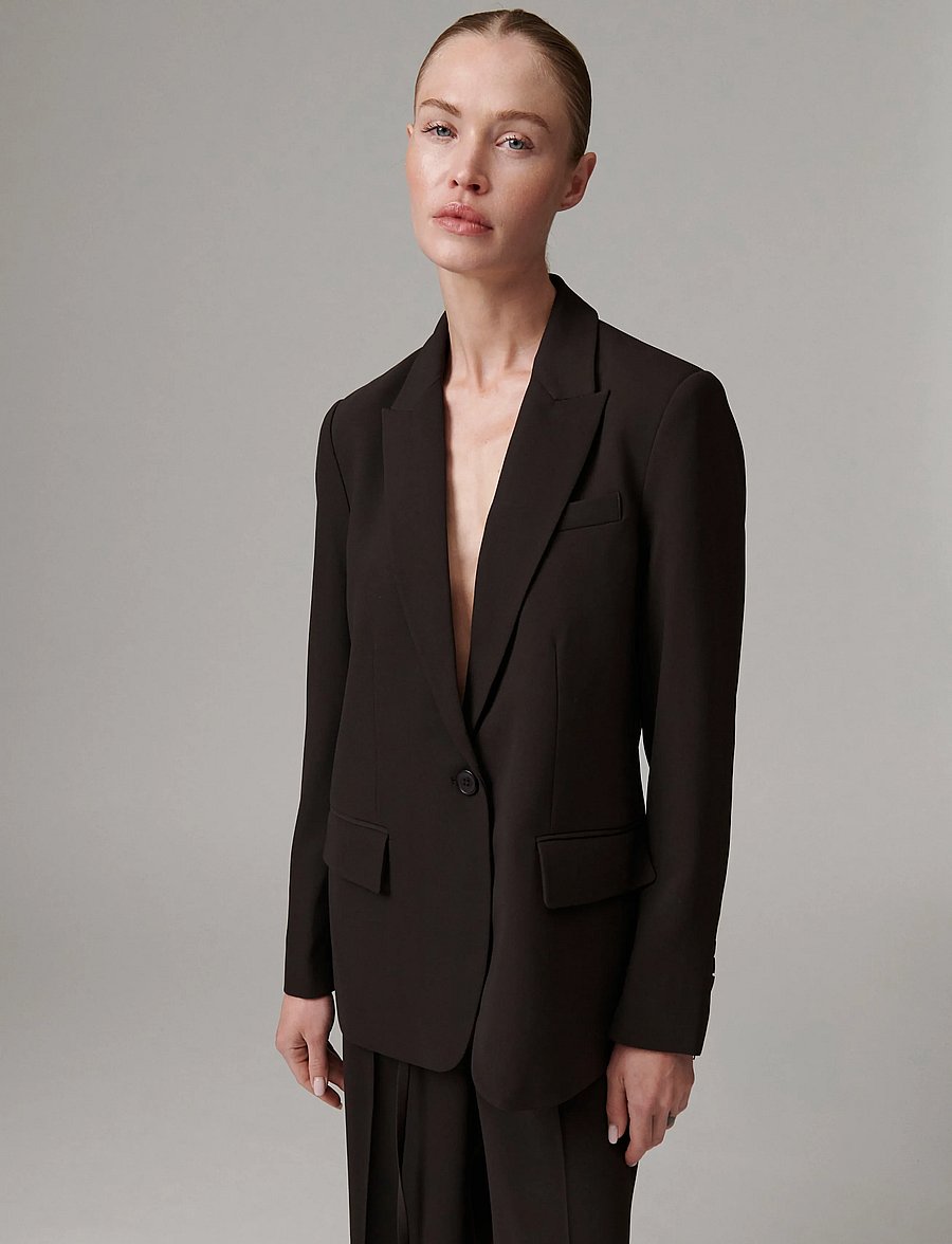 Day Birger et Mikkelsen - Hector - Classic Gabardine - einreihige blazer - ganache - 4