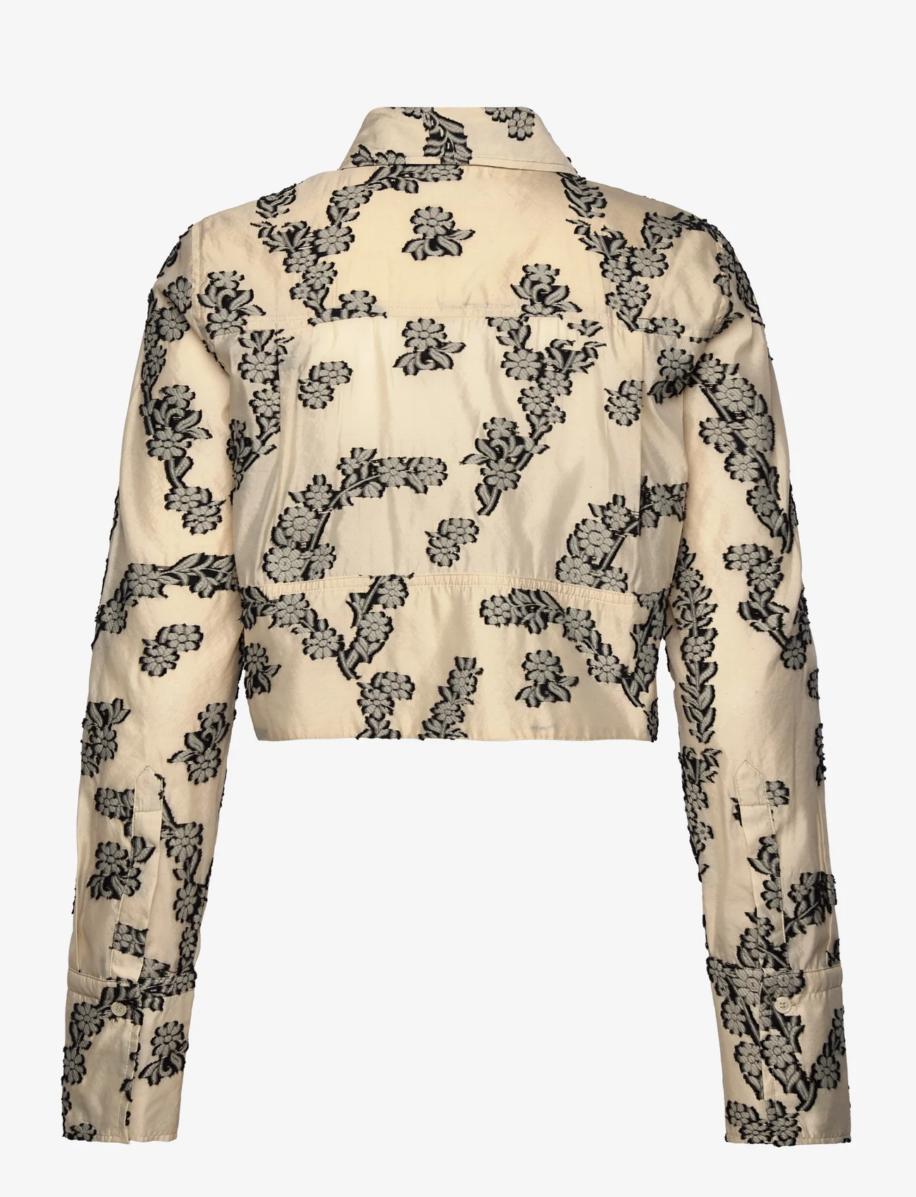 Day Birger et Mikkelsen - Carrie - Floral Jacquard - long sleeved blouses - almond oil - 1