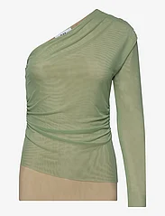 Day Birger et Mikkelsen - Shona - Mesh Solid RD - long sleeved blouses - algave green - 0
