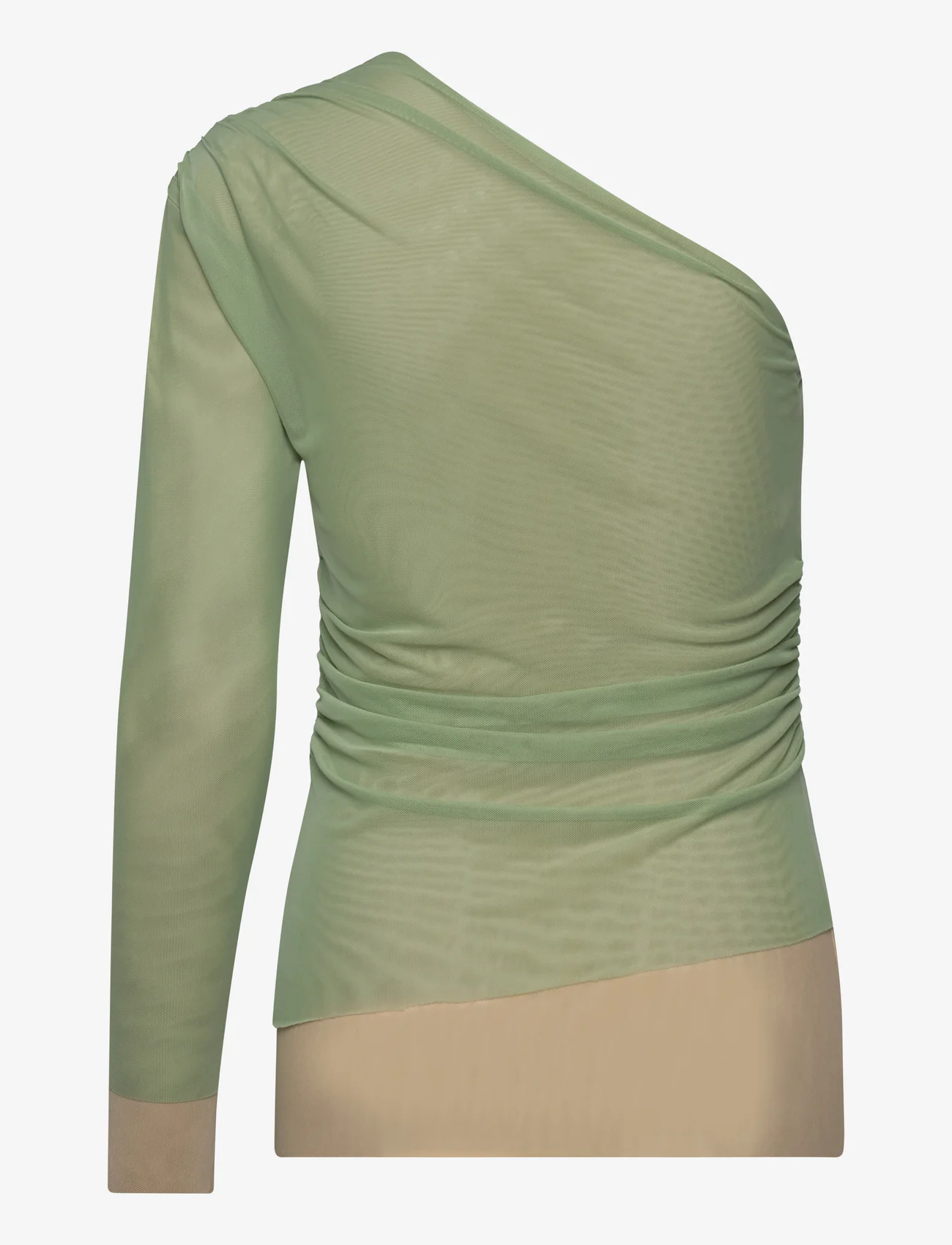 Day Birger et Mikkelsen - Shona - Mesh Solid RD - long-sleeved blouses - algave green - 1