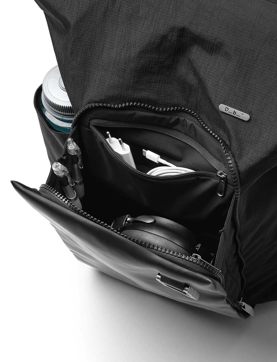 Db Journey - Entour Backpack 26L - sporta mugursomas - black out - 4