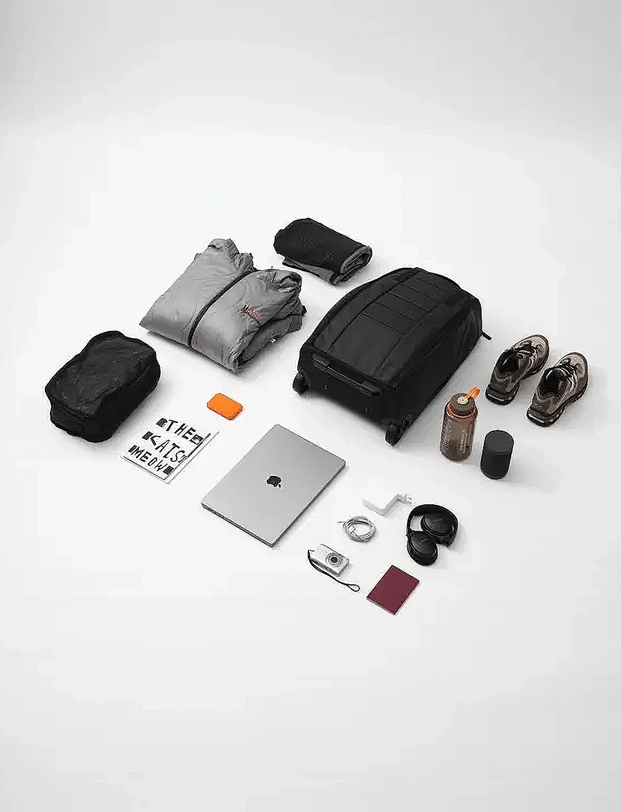 Db Journey - Essential Packing Cube L - aksessuaarid kotile - black out - 5