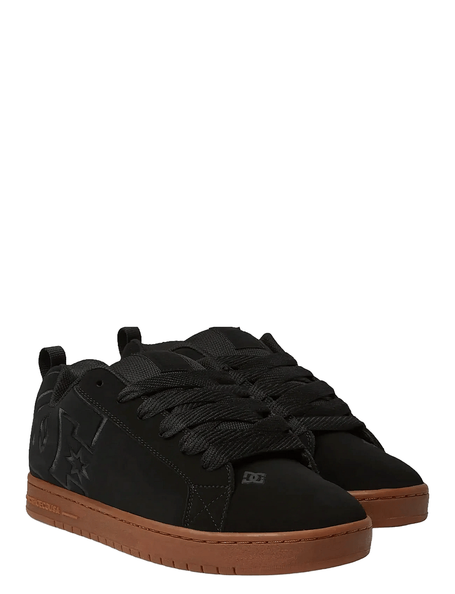 DC - COURT GRAFFIK - niedriger schnitt - black/gum - 0